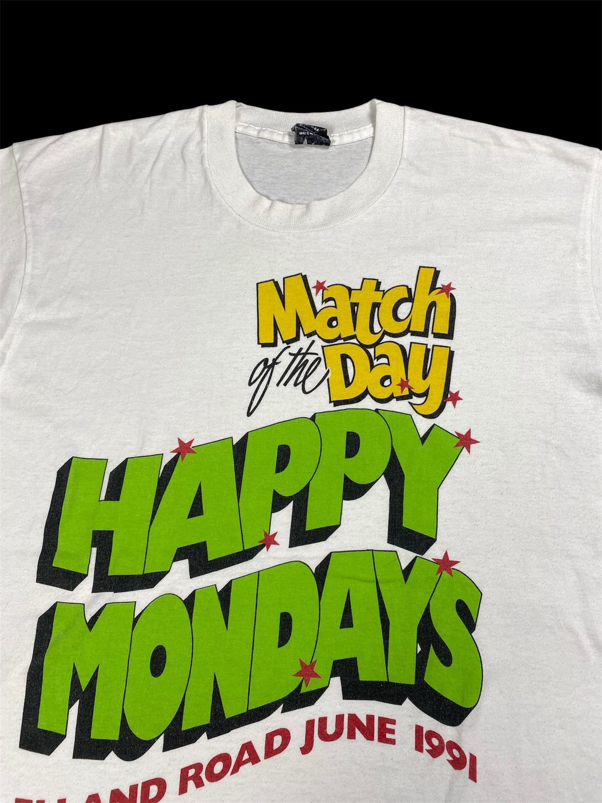 Band Tees Vintage Happy Mondays Elland Road June 1991 T-Shirt Size US XL / EU 56 / 4 - 4 Thumbnail