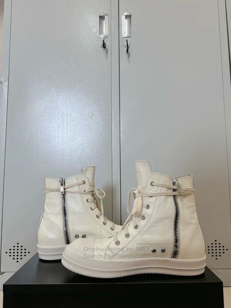 Rick Owens Rick Owens Top-tier milk ivory cowhide Converse Size US 9 / EU 42 - 6 Thumbnail