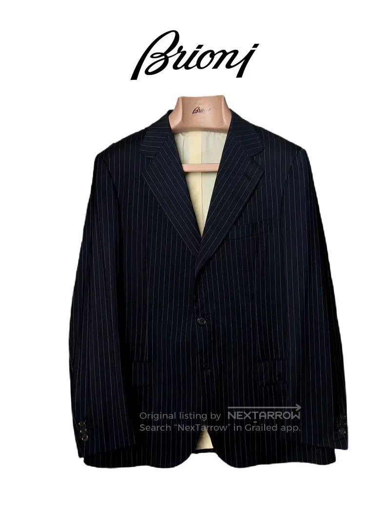 Brioni Brioni Wool handmade single-breasted suit Size US L / EU 52-54 / 3 - 1 Thumbnail