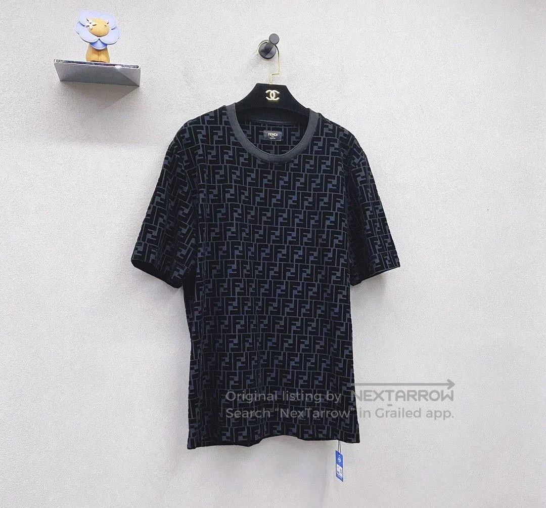 Fendi Fendi Black FF Logo Print Short Sleeve. Size US L / EU 52-54 / 3 - 4 Thumbnail