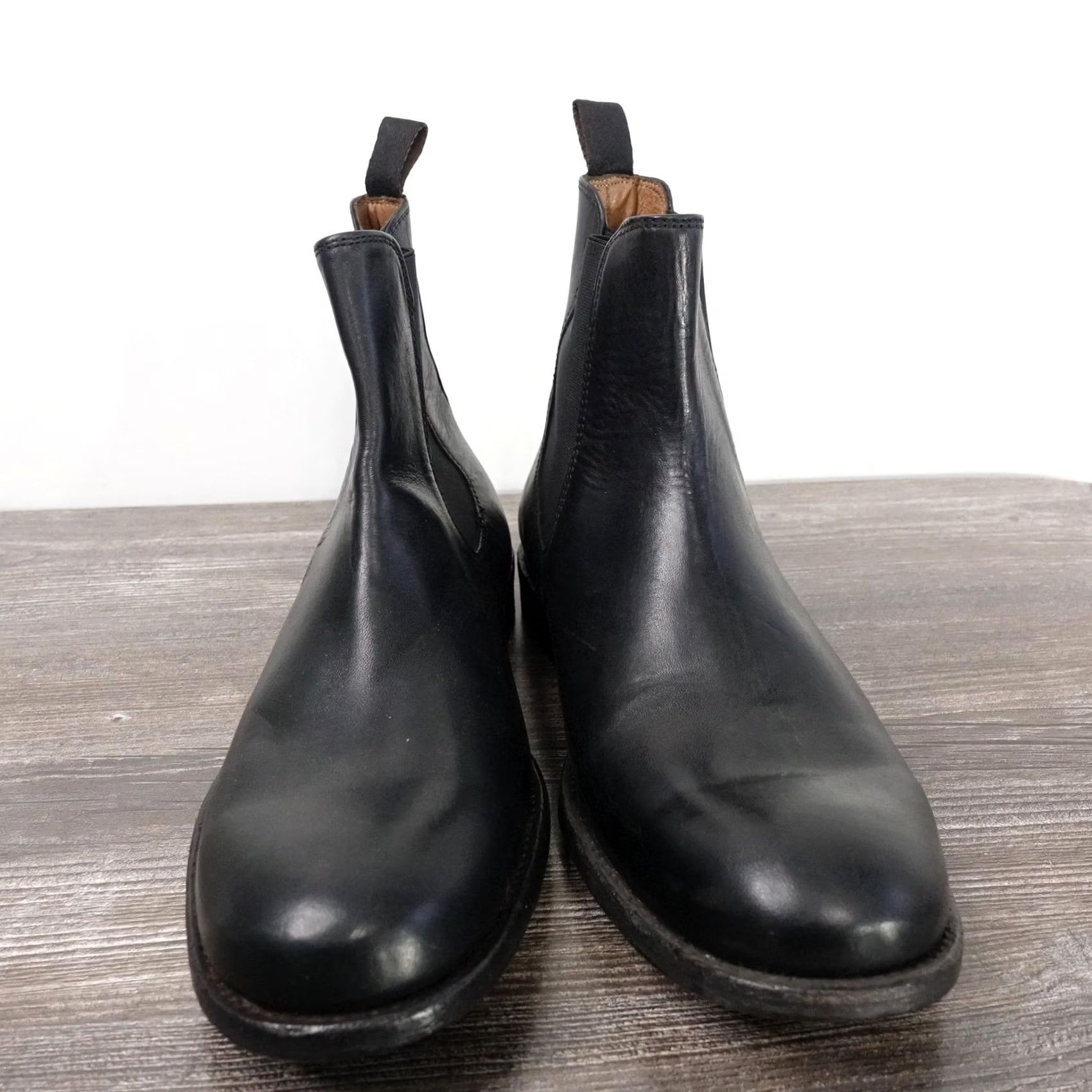 Frye Chelsea Boots Mens Size 9.5 D Black Leather Pull On Casual Plain Toe Shoes Amazon.com | FRYE AND CO., Men main image 3