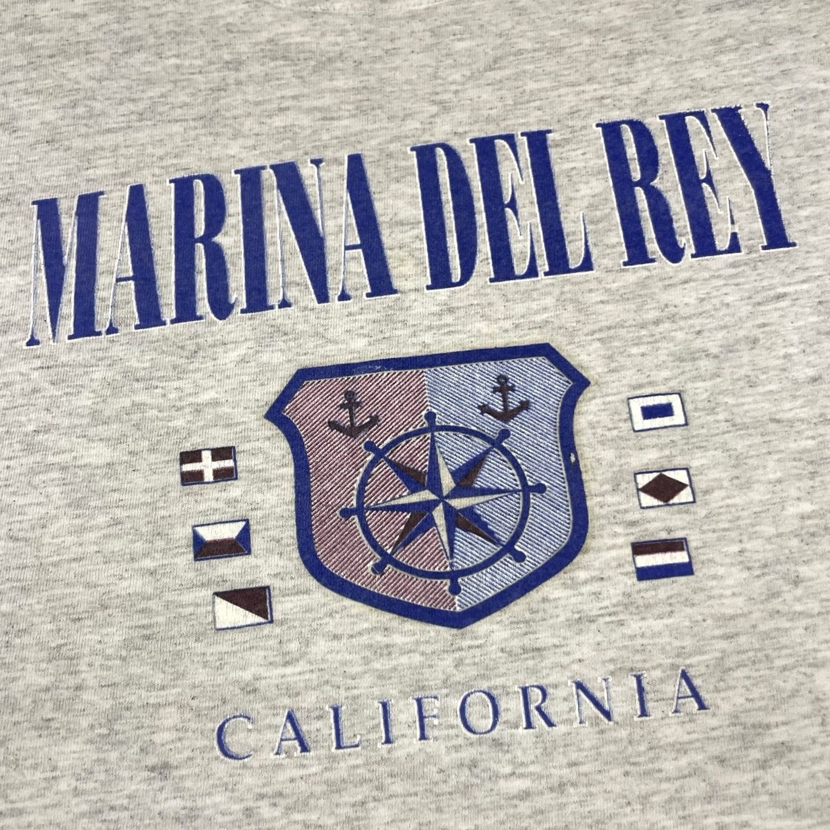 Vintage VINTAGE Marina Del Rey T Shirt Adult Medium Gray California Tourist OC Rare M Size US M / EU 48-50 / 2 - 3 Thumbnail