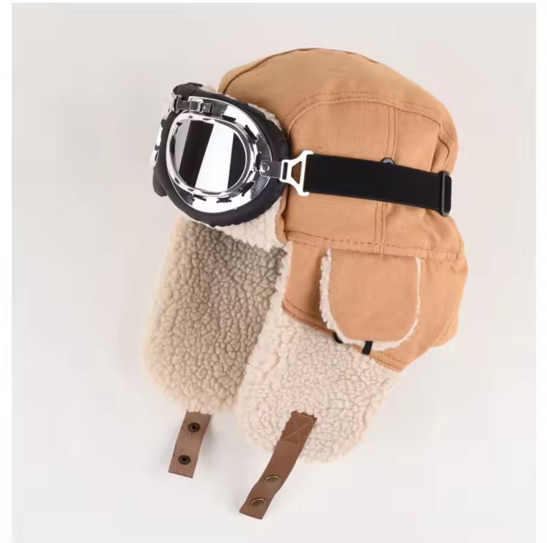 Japanese Brand × Vintage Winter Thickened Eye Protection Canvas Hat Size ONE SIZE - 2 Thumbnail