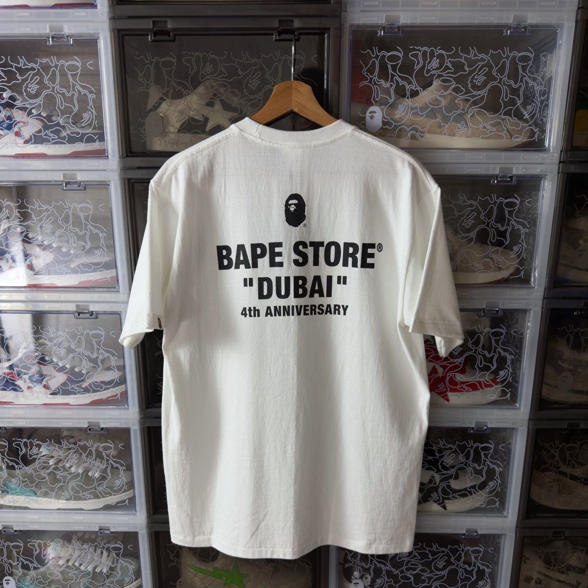 Bape Bape Shark 4th Anniversary Dubai Tee White 2023 Size US L / EU 52-54 / 3 - 5 Thumbnail