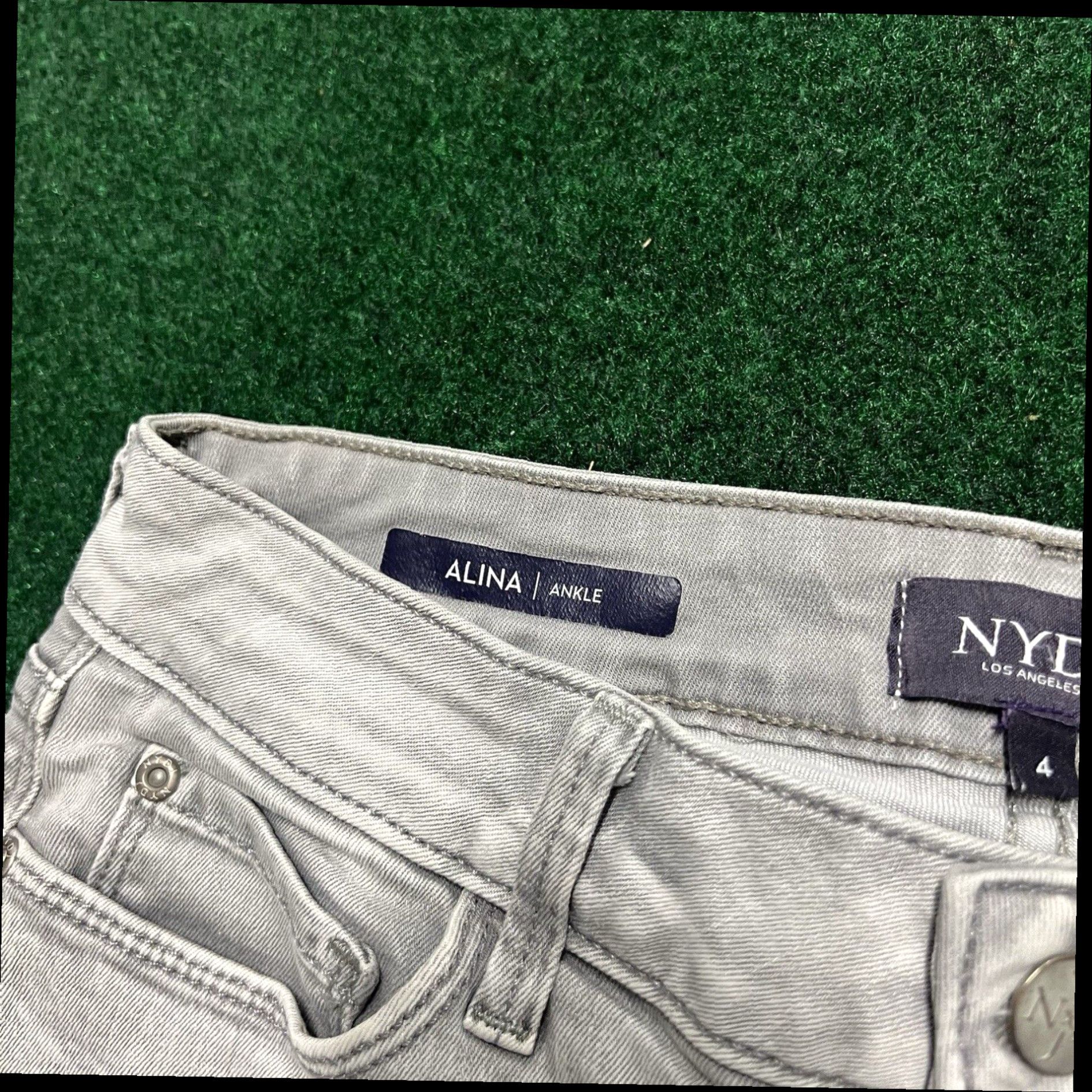 NYDJ NYDJ Womens Blue Alina Pull-On Ankle Skinny Jeans Jegging Size 4 Gray Size 27" / US 4 / IT 40 - 5 Thumbnail
