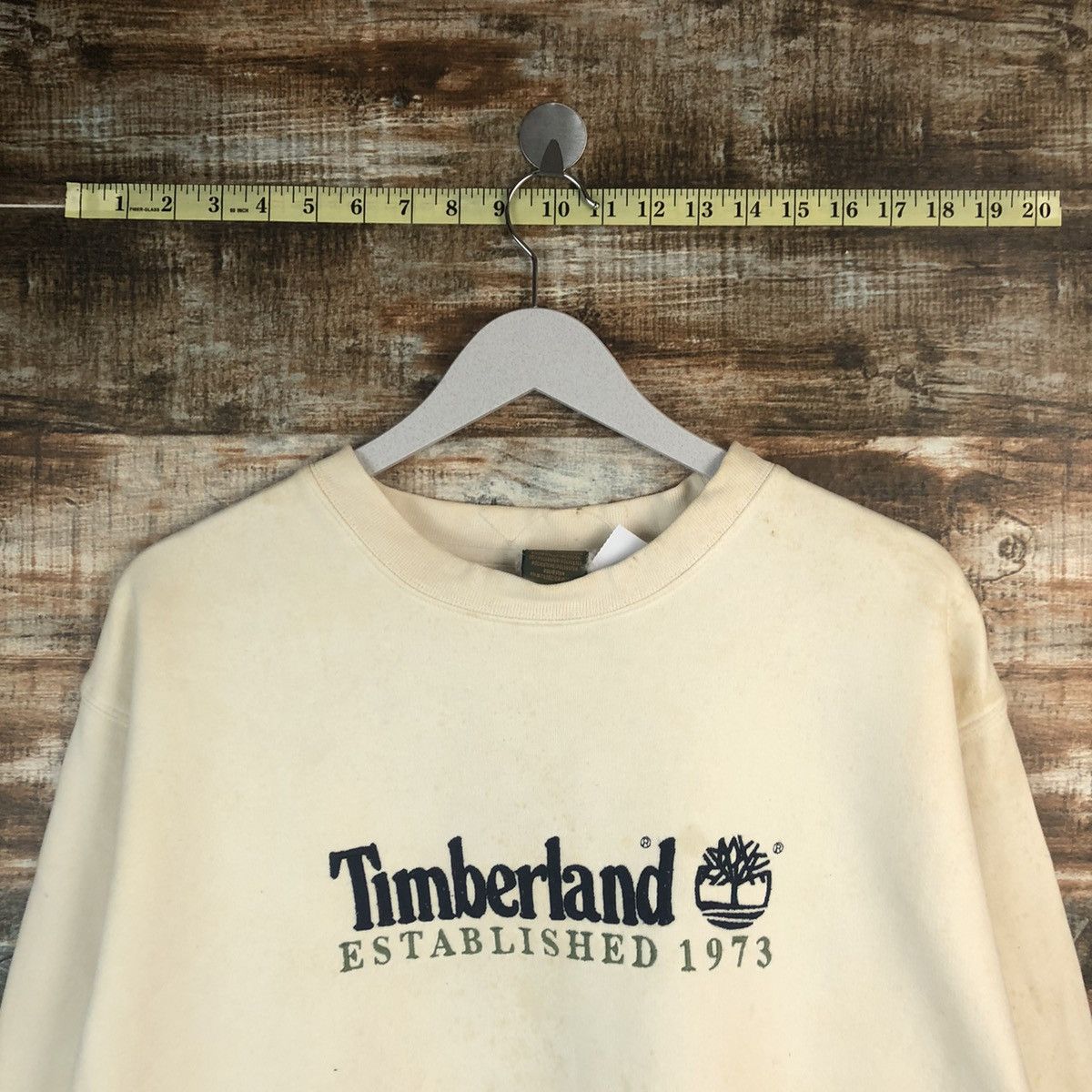 Timberland × Vintage Timberland White Sweatshirt #A1446 Size US L / EU 52-54 / 3 - 4 Thumbnail