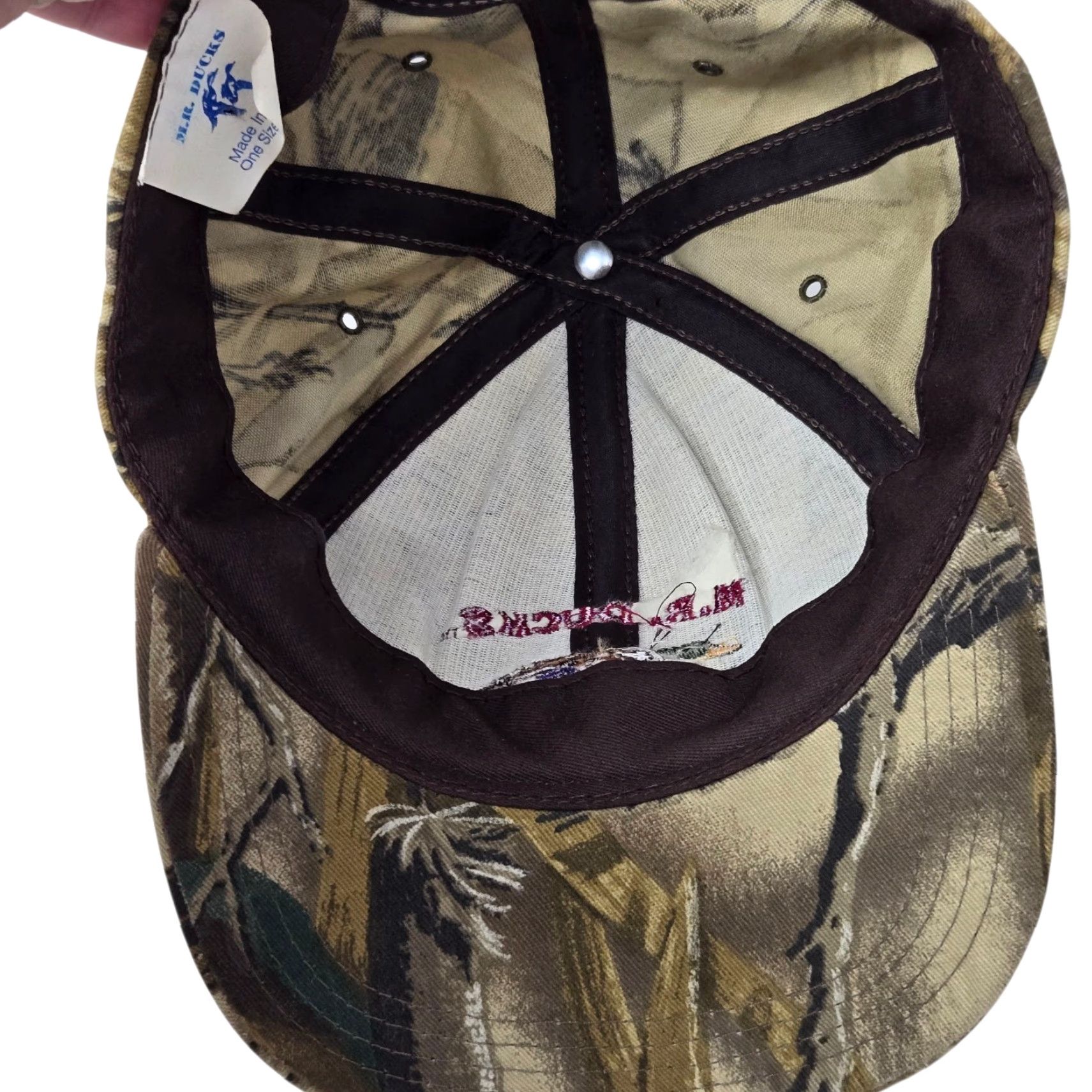 Realtree VINTAGE M.R. DUCKS Camouflage Cap OSFA Realtree Hunt Adjustable Snapback Hat USA Made Hat Mens Cap Size ONE SIZE - 5 Thumbnail