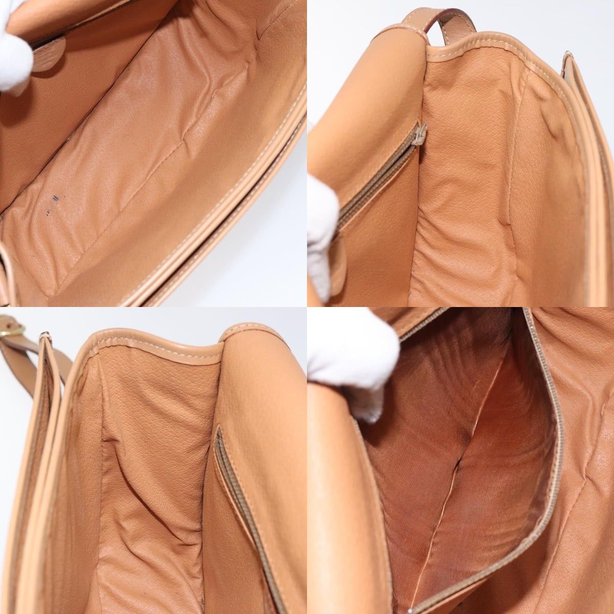 Celine CELINE Macadam Canvas Shoulder Bag Pvc Leather Brown Gold Size ONE SIZE - 12 Thumbnail