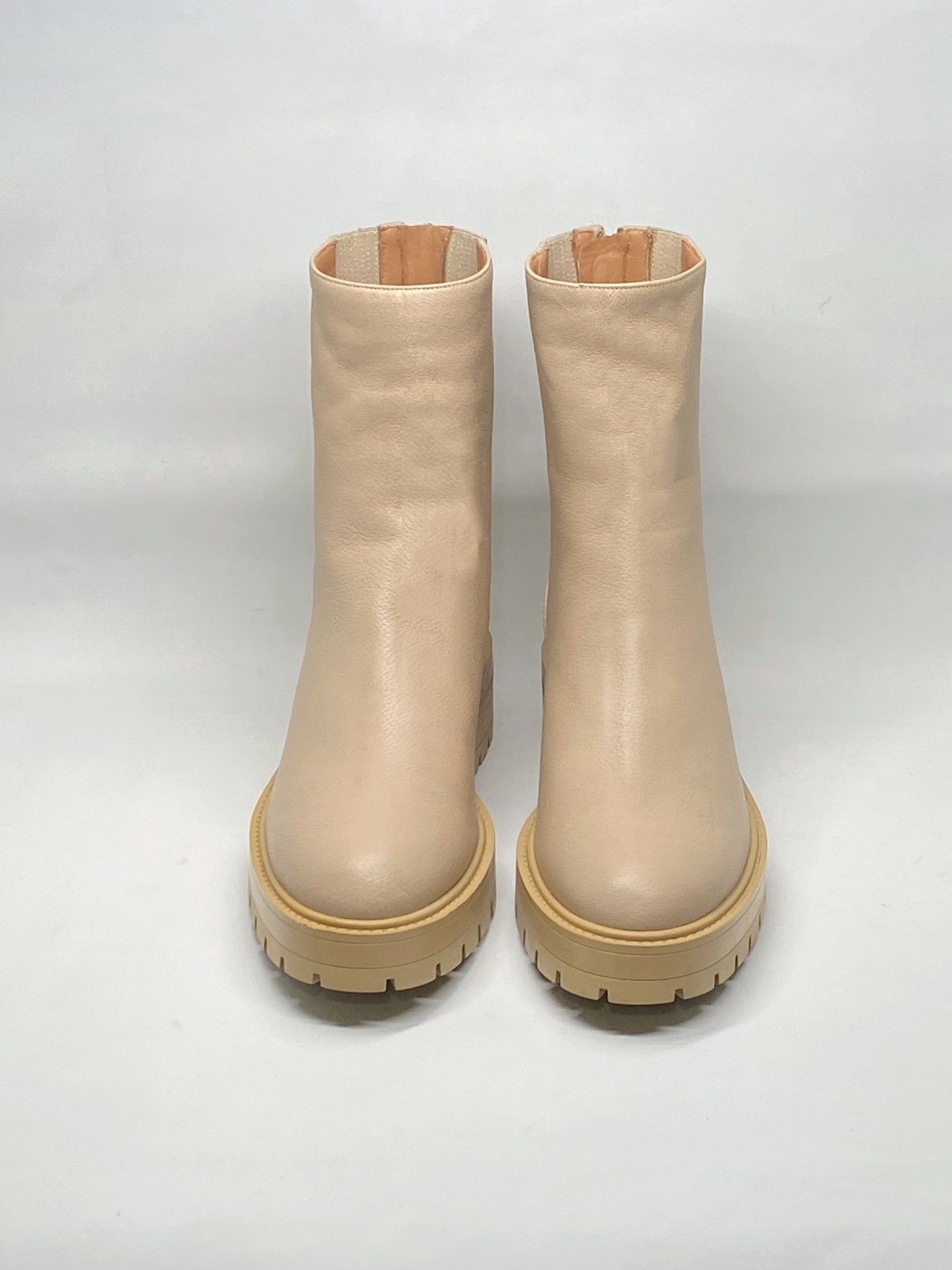 Aquazzura Aquazzura Saint Honore Leather Combat Booties size 39 Size US 9 / IT 39 - 4 Thumbnail