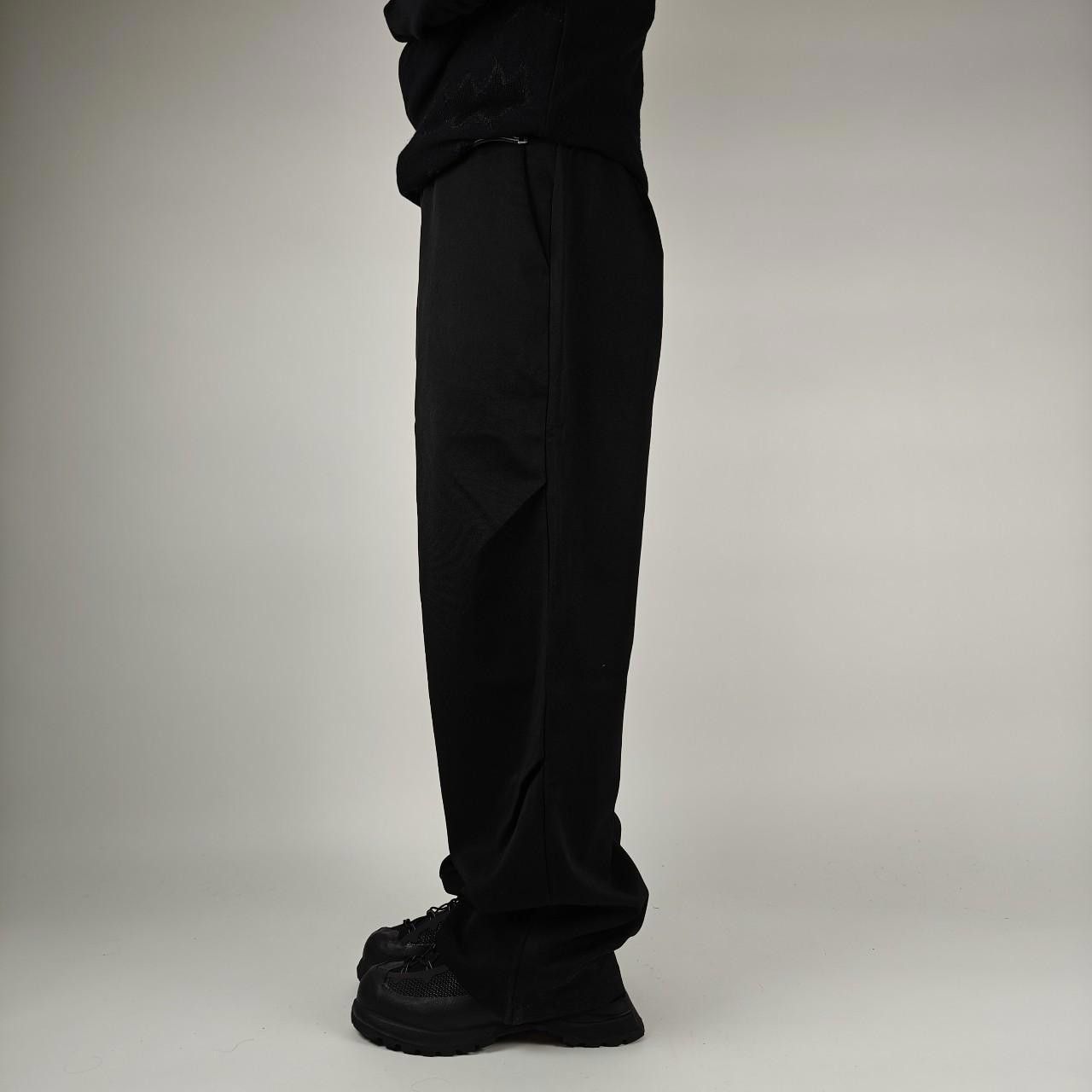 Other Japanese Black Pleated Wide Leg Trousers Size US 32 / EU 48 - 3 Thumbnail