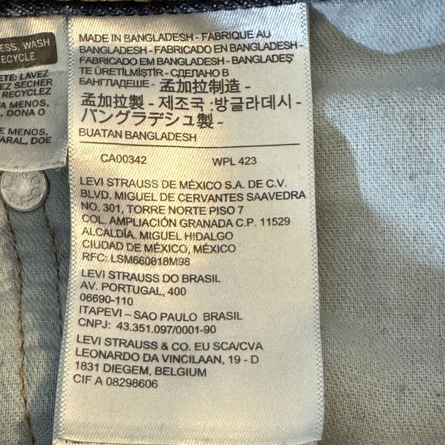 Levi's Levi's 550 Jeans Mens 36x34 Blue Denim Relaxed Fit Tapered Leg Mid Rise Zip Fly Size US 36 / EU 52 - 6 Thumbnail