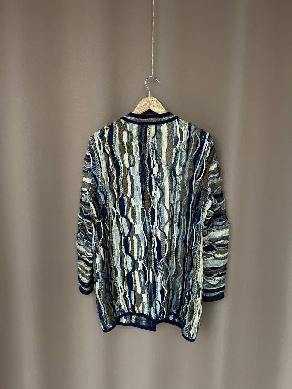 Coogi Limnos 3D Knit Coogi Style Cardigan Sweater Men M Wool Size US M / EU 48-50 / 2 - 7 Thumbnail