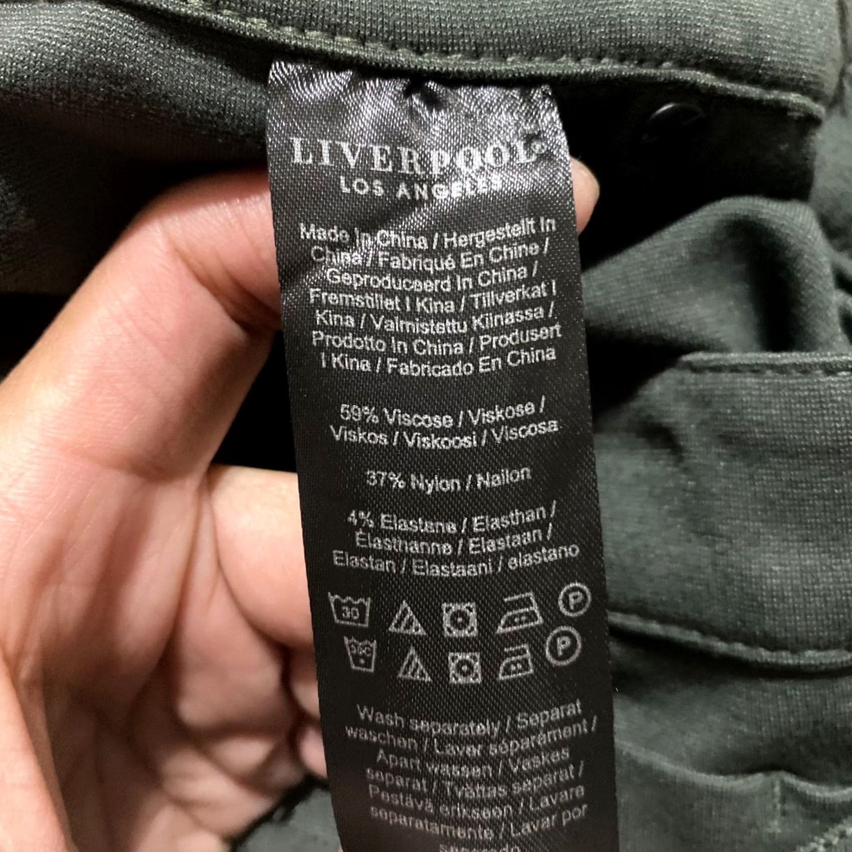 Vintage Liverpool Jeans Liverpool Womens Dress Pants Gray Mid Rise Skinny Ankle 10 Regular XS? Size 32" / US 10 / IT 46 - 4 Thumbnail