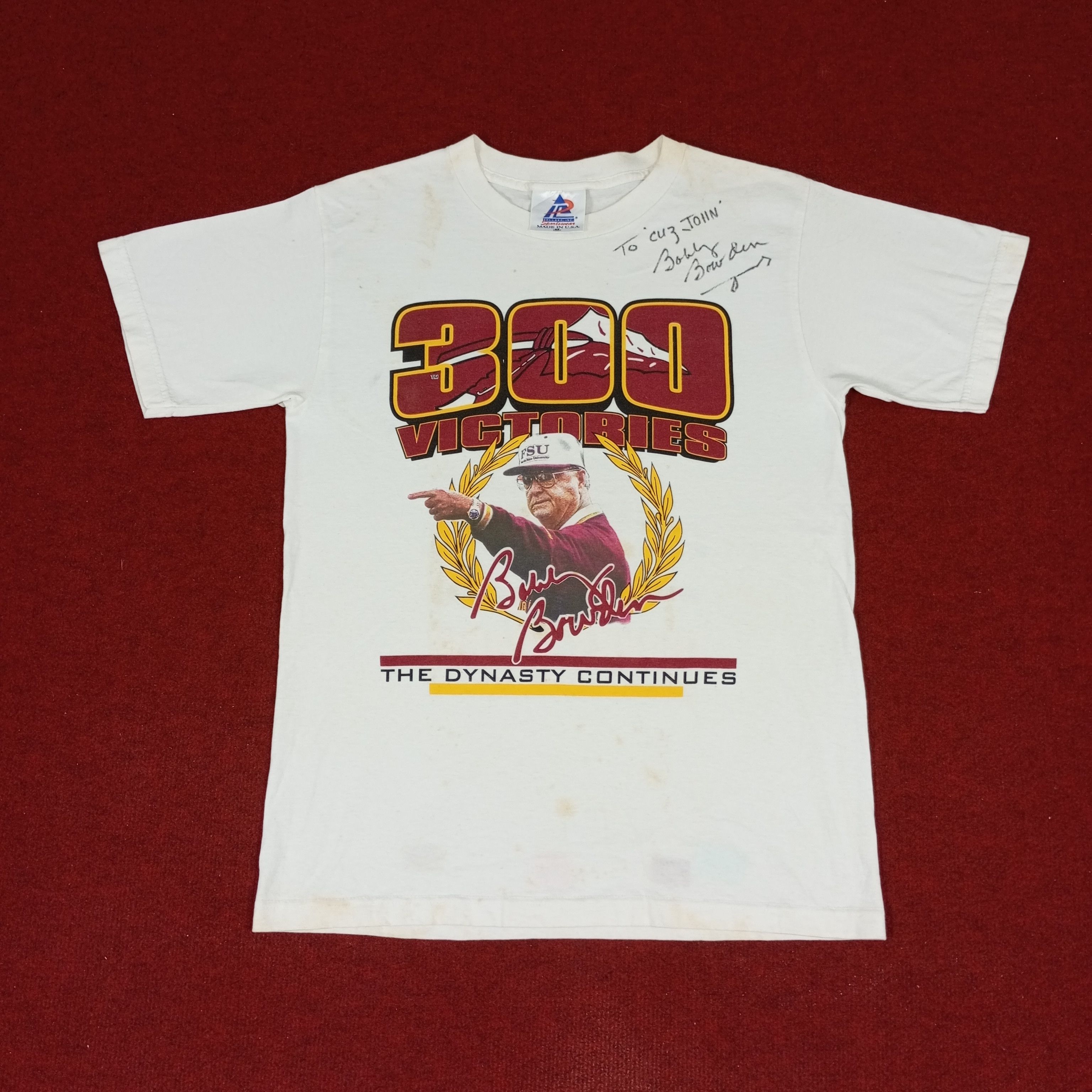Vintage Boby Bowden Coach Sports Style Vintage Tshirt Size US M / EU 48-50 / 2 - 1 Thumbnail