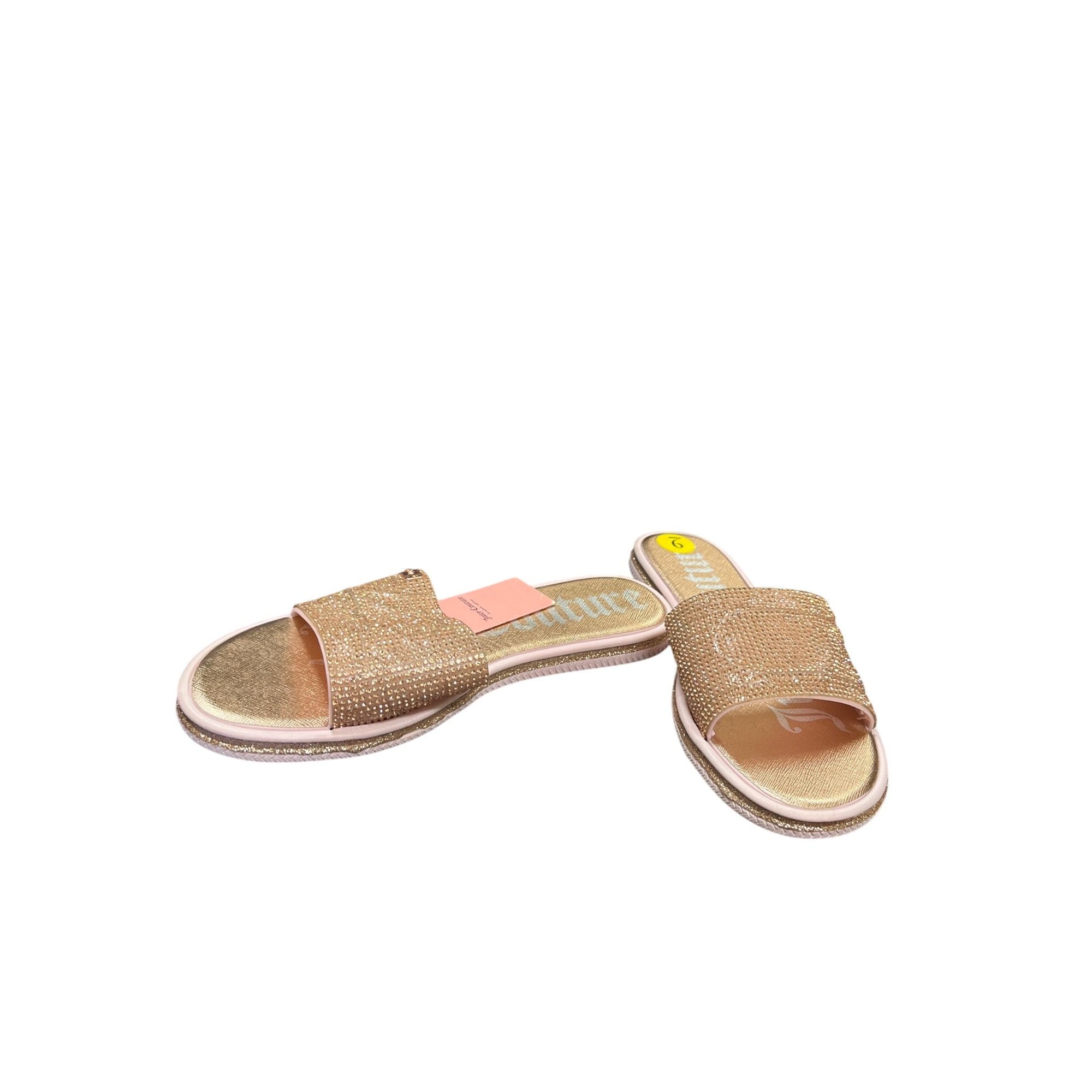Juicy Couture Juicy Couture wms gold crystal sparkly sandals shoes sz 9 SK Size US 9 / IT 39 - 2 Thumbnail