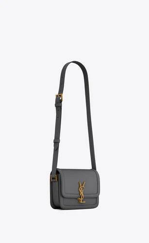 Saint Laurent Paris o1s1wg111024 Size: OS / Solferino Small Satchel Bag in Grey Size ONE SIZE - 7 Thumbnail