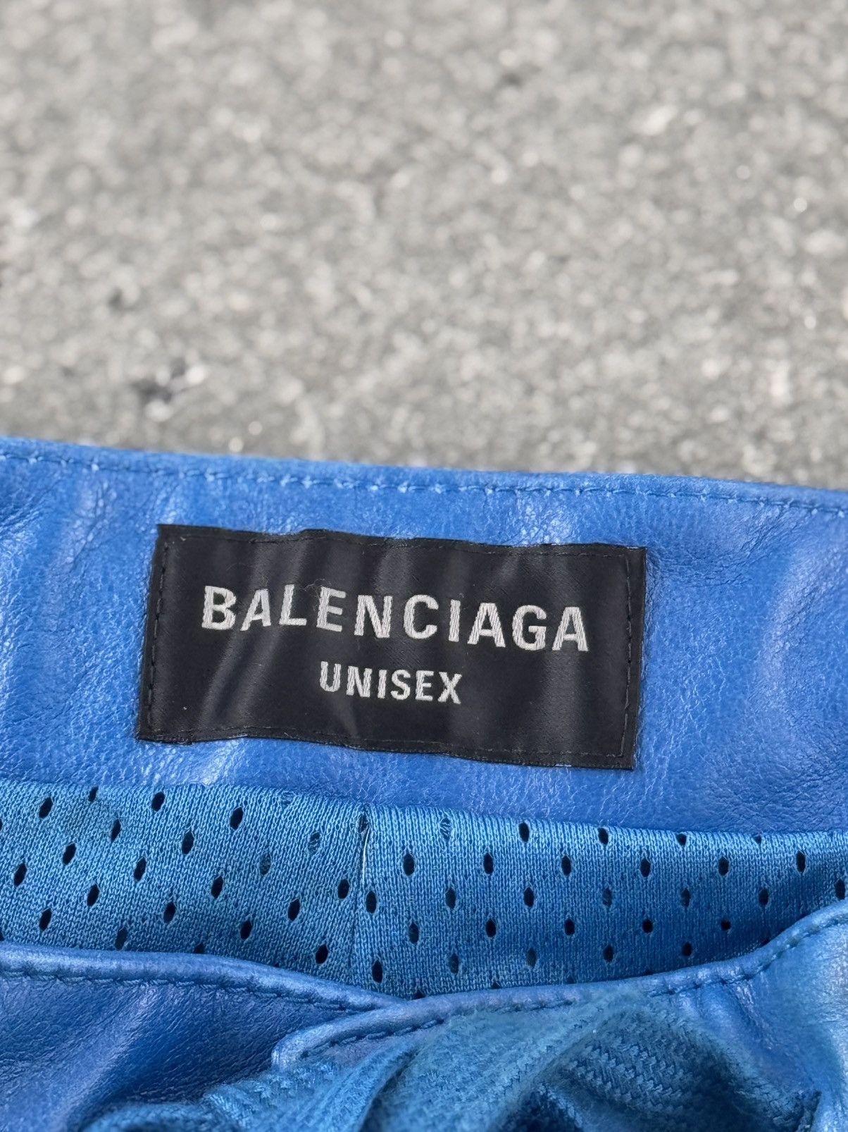Balenciaga Balenciaga “mud show” blue leather biker pants Size US 36 / EU 52 - 9 Thumbnail