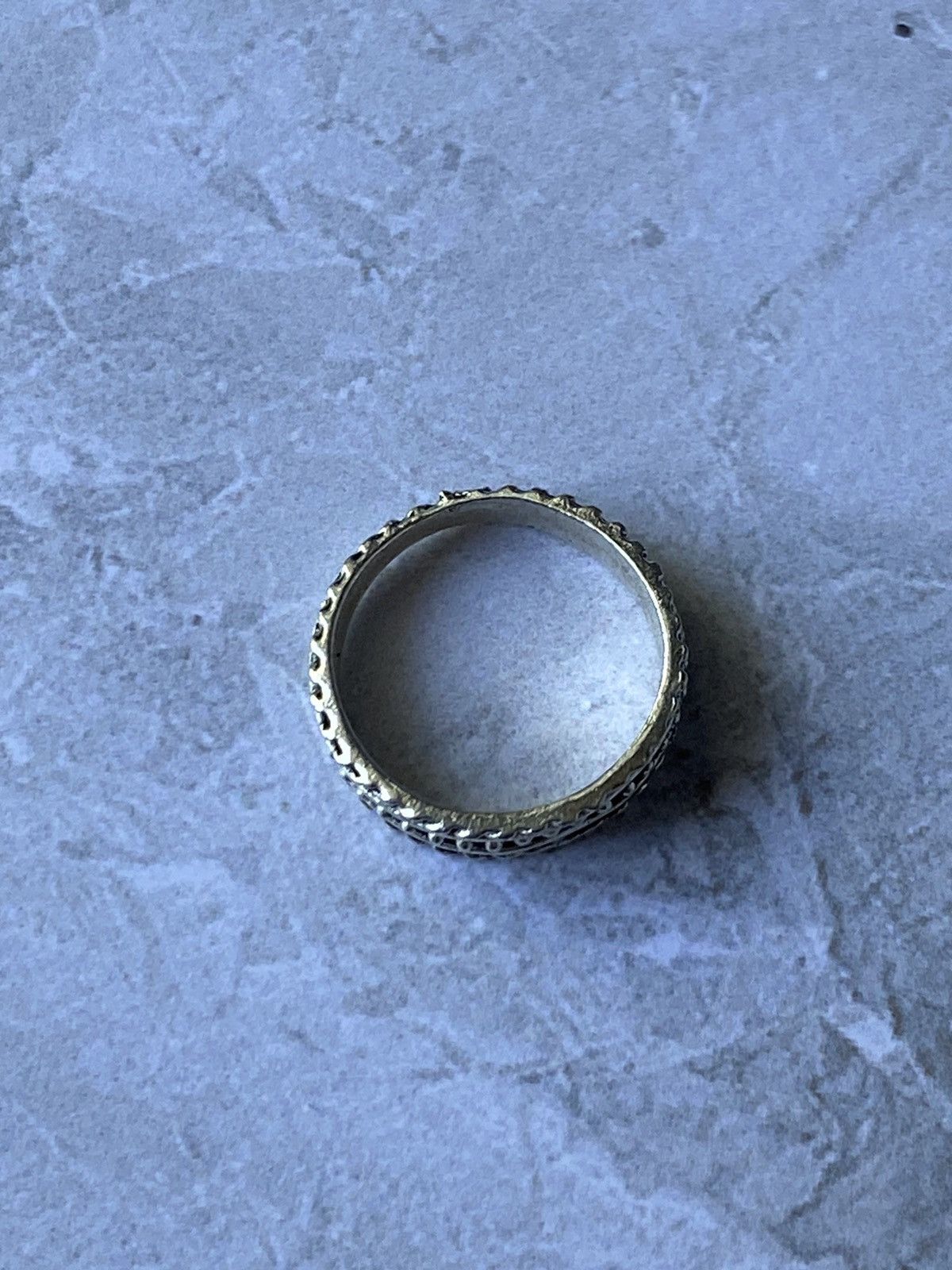 Japanese Brand Textured Granule Ring, Size 10 Size ONE SIZE - 6 Thumbnail