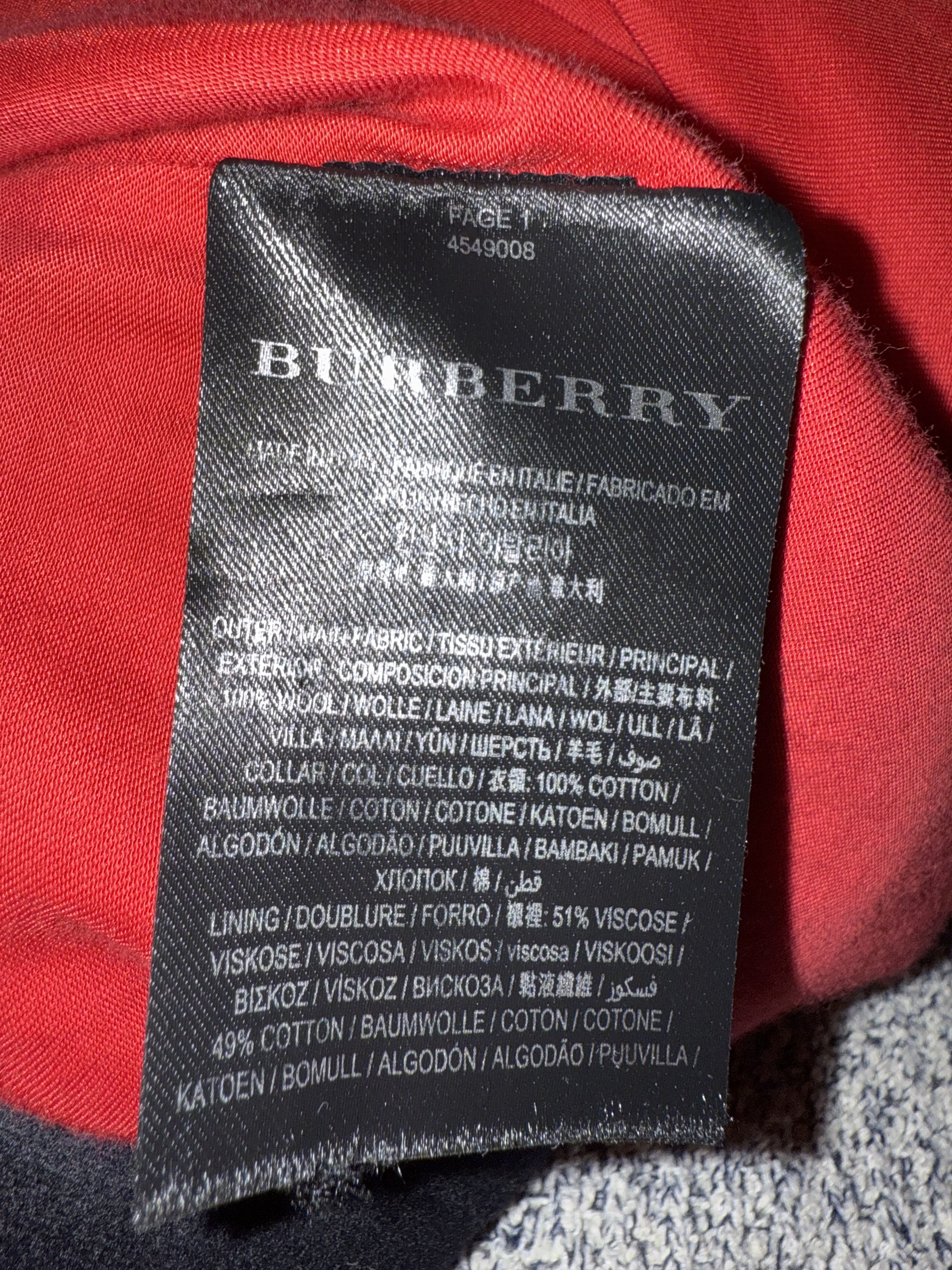Burberry Burberry London Doeskin Black Double Breasted Coat Gold 52 Size US L / EU 52-54 / 3 - 8 Thumbnail