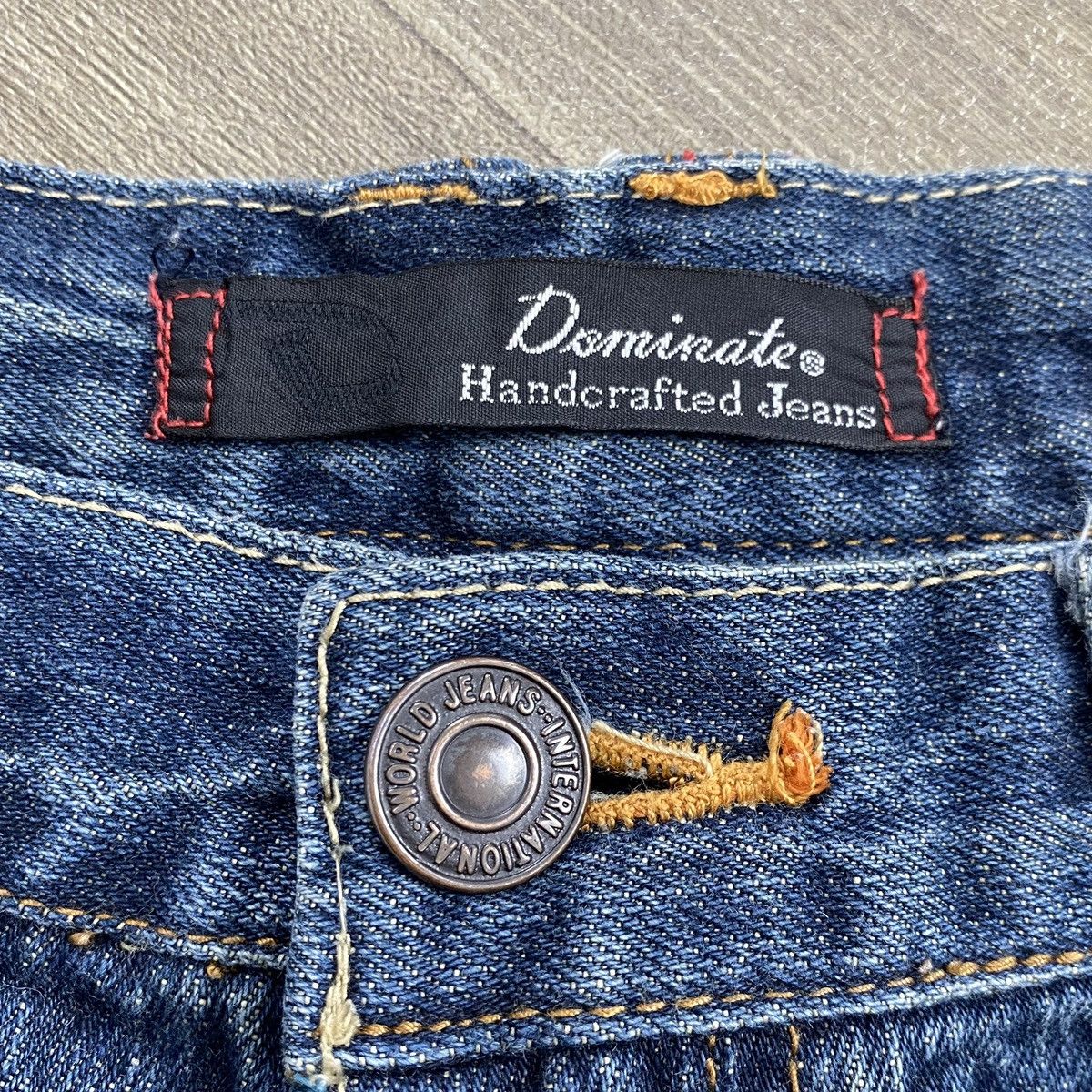 Japanese Brand 2000s Breathmint Double Waist Faded Beauty Beast Lgb Jeans Size US 32 / EU 48 - 10 Thumbnail