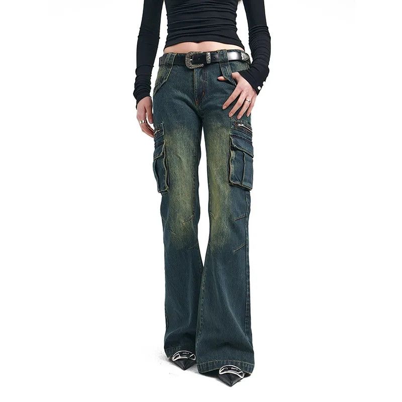 Japanese Brand Cargo Jeans Size 32" / US 10 / IT 46 - 2 Thumbnail