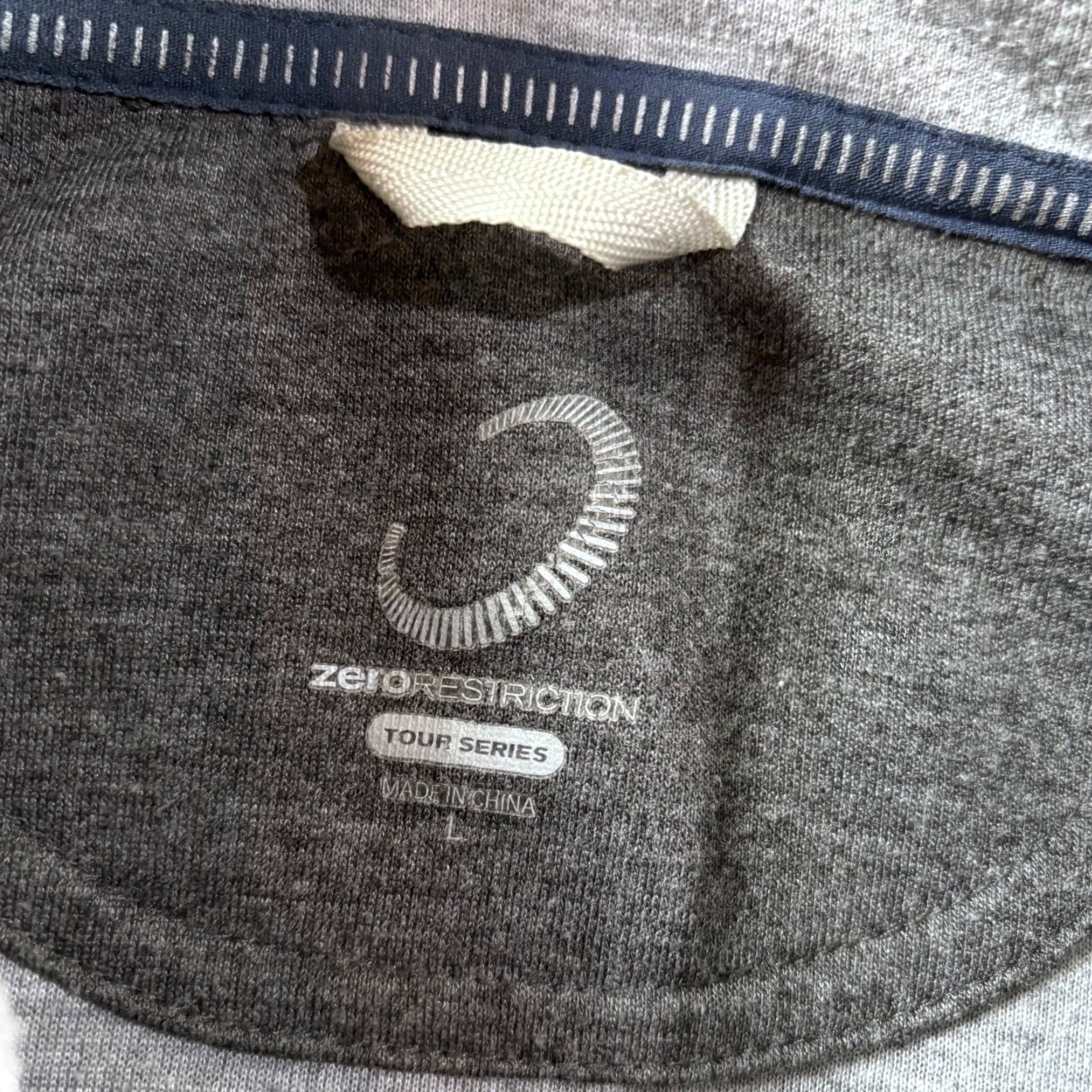 Vintage Zero Restriction Golf Jacket Mens L Gray 1/2 Zip Performance Logo Size US L / EU 52-54 / 3 - 4 Thumbnail