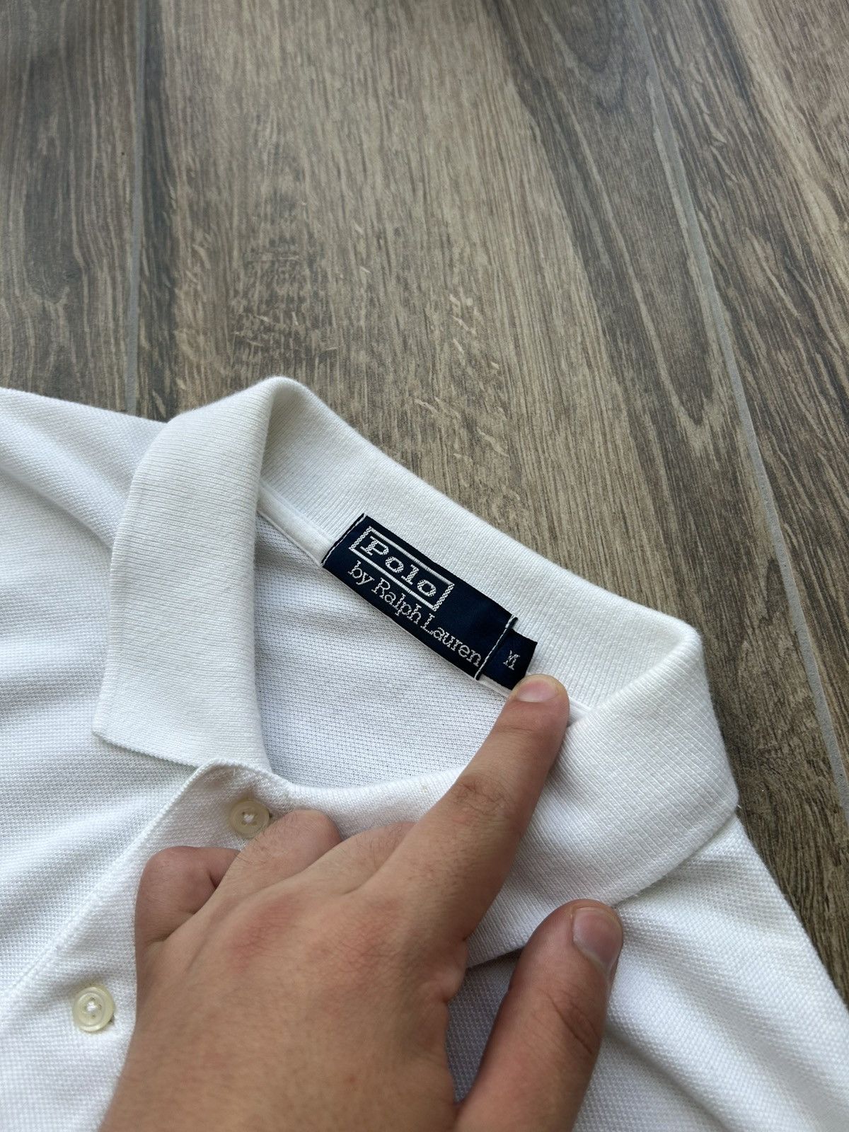 Polo Ralph Lauren × Vintage Vintage Polo Ralph Lauren Rugby white rare long-sleeve Size US M / EU 48-50 / 2 - 3 Thumbnail