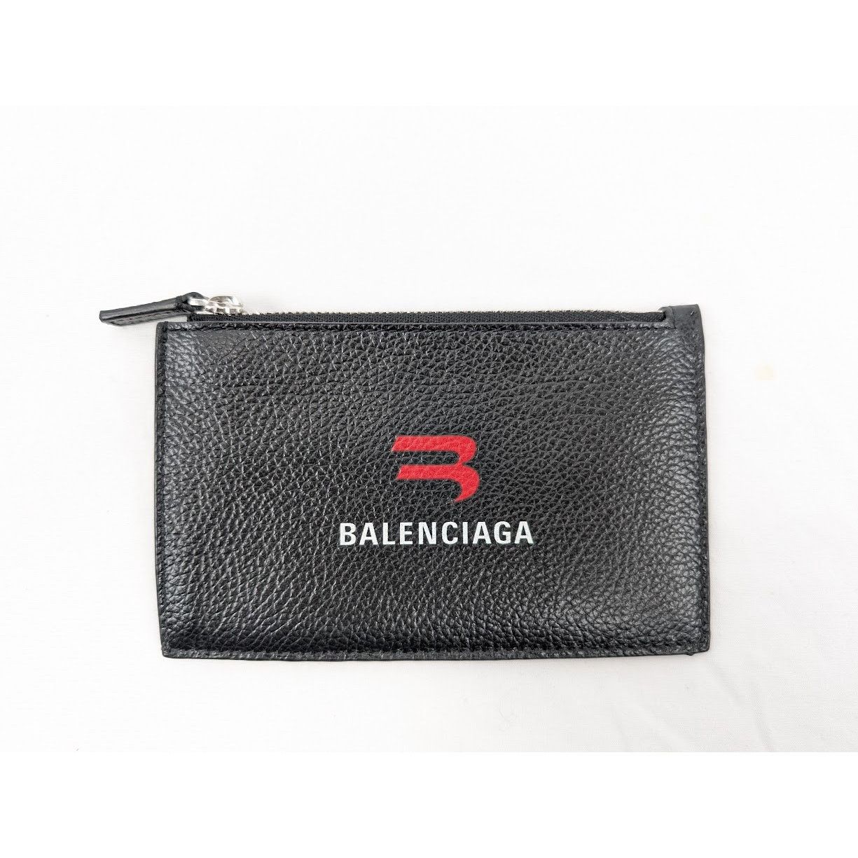 Balenciaga o1rshd1 Size: OS / Printed Grained Calf Wallet in Black Size ONE SIZE - 2 Thumbnail