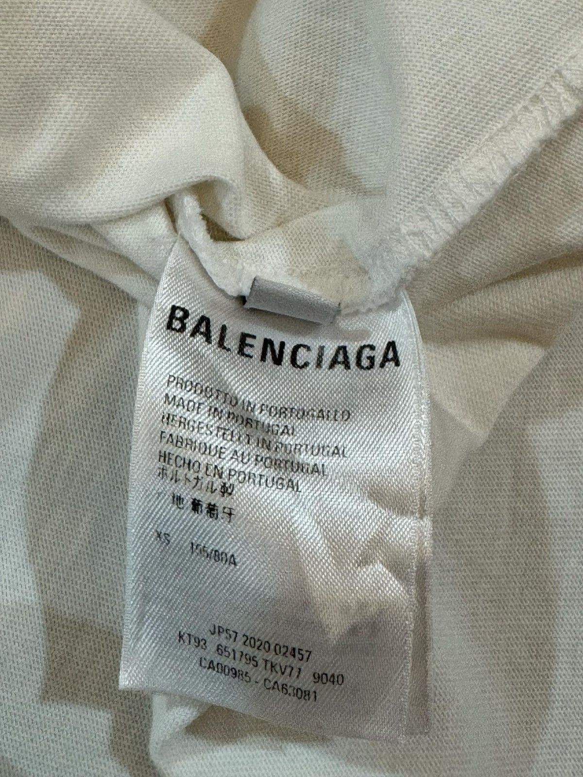 Balenciaga Balenciaga Scissors Logo white tee Size US XS / EU 42 / 0 - 8 Thumbnail