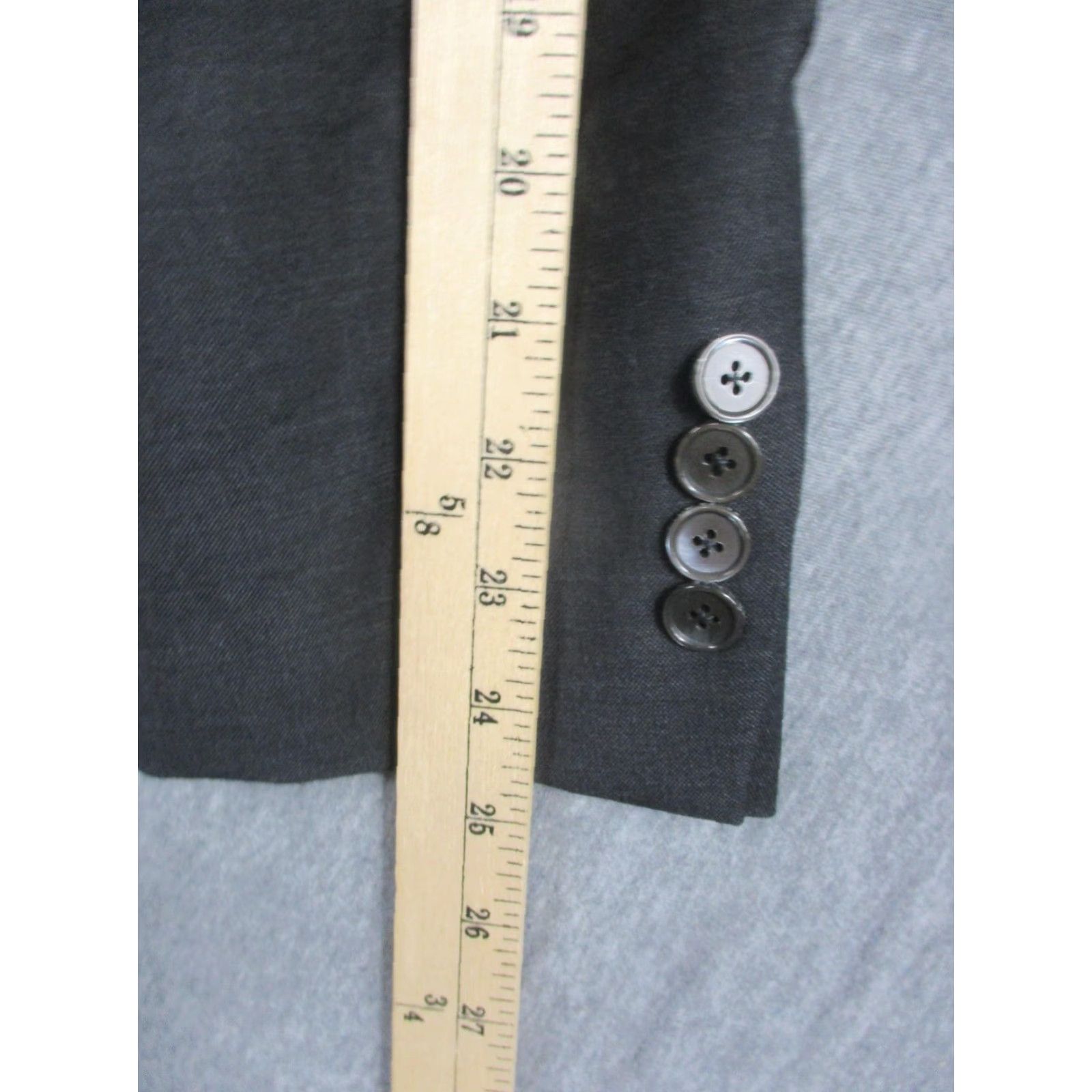 Peter Millar Peter Millar Sport Coat Mens 42R Gray 100% Wool Two-Button Notch Lapel Suit Jacket Romania Mens Size 42R - 5 Thumbnail