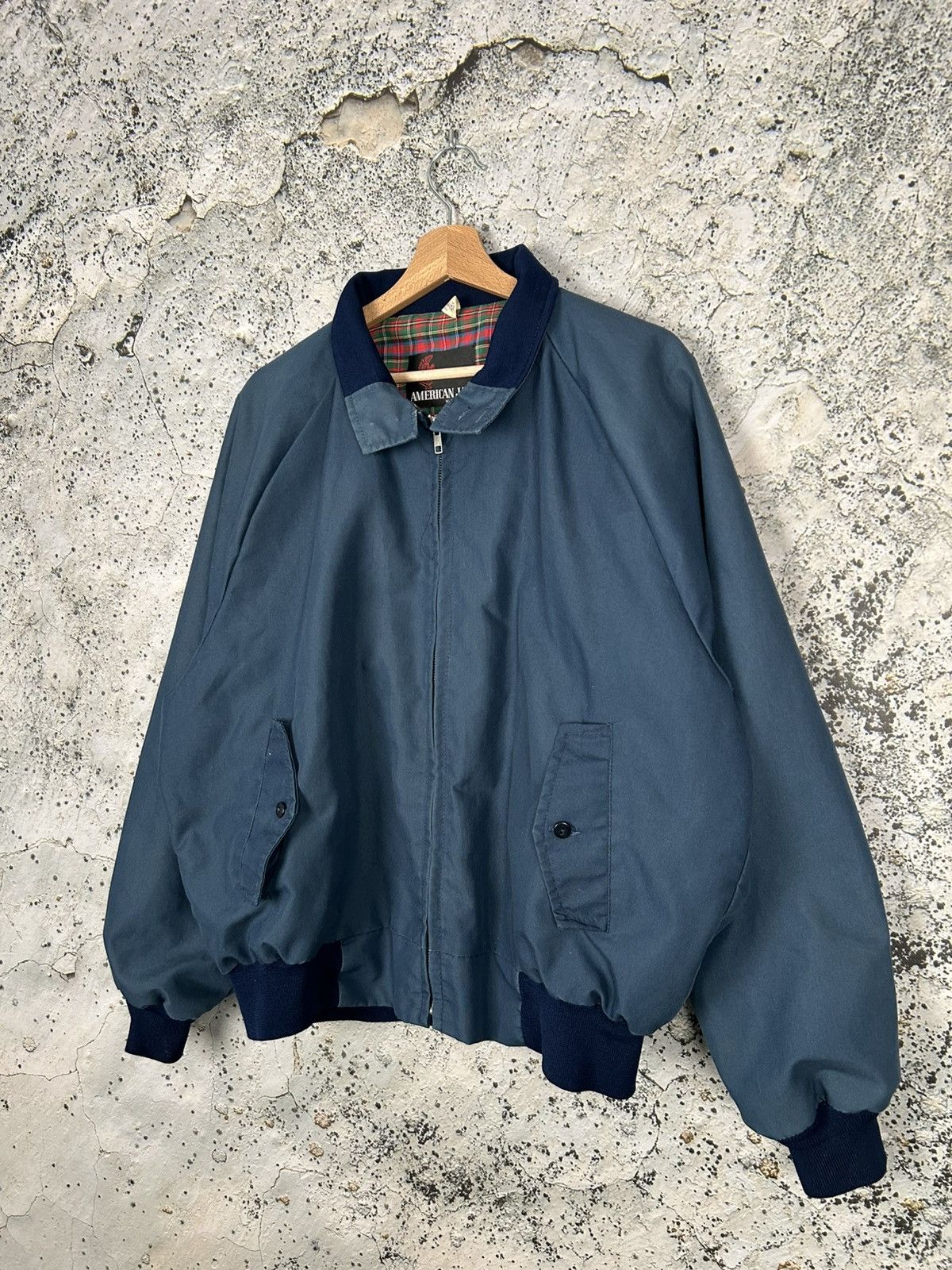 Other Vintage Navy Bomber Jacket Made in USA Military Archive 90s Size US XXL / EU 58 / 5 - 2 Thumbnail