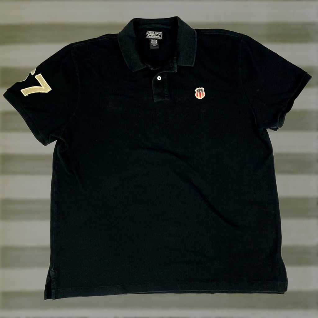 Ralph Lauren VINTAGE Polo Jeans Company Ralph Lauren Polo Shirt Men 2XL Black 90s Polo Shirt Embroidered Logo Size US XXL / EU 58 / 5 - 1 Thumbnail