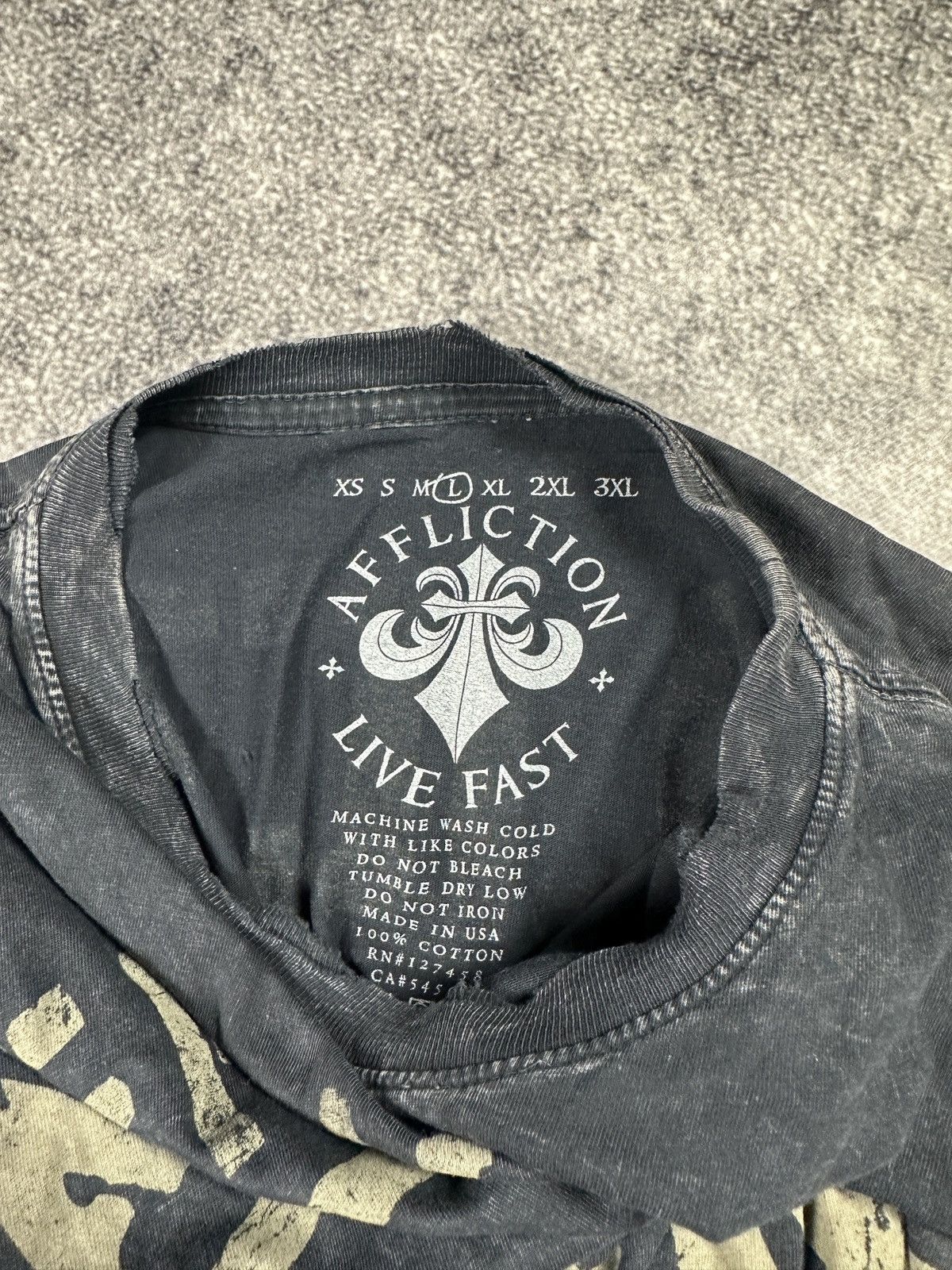 Affliction Y2K Affliction Logo T-shirt Streetwear Rare Style Opium USA Size US L / EU 52-54 / 3 - 6 Thumbnail