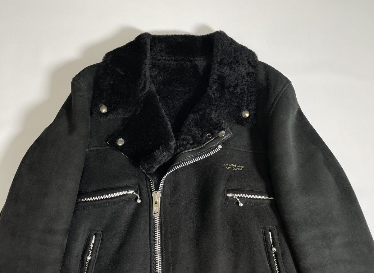 Undercover Black Suede + Shearling Biker Jacket Size US S / EU 44-46 / 1 - 2 Thumbnail