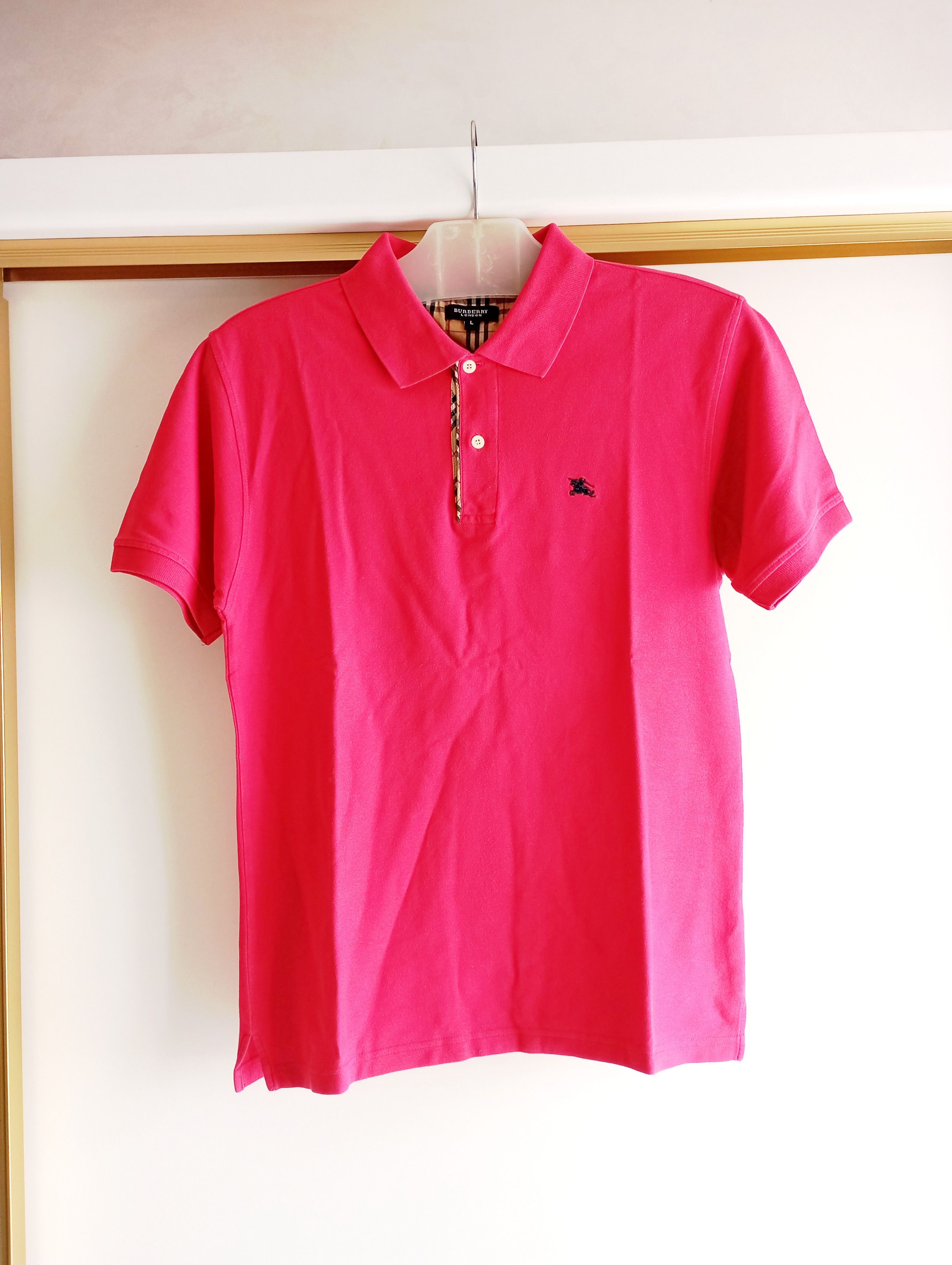 Burberry Vintage Burberry Nova Check Polo Shirt Made In Hongkong Size L / US 10 / IT 46 - 2 Thumbnail