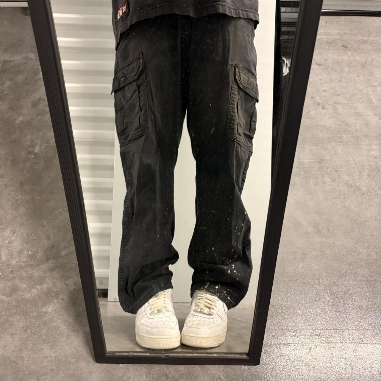 Vintage × Wrangler Crazy Vintage Y2K/2000s Black Skater Style Wrangler Cargo Pants! Size US 33 - 1 Thumbnail