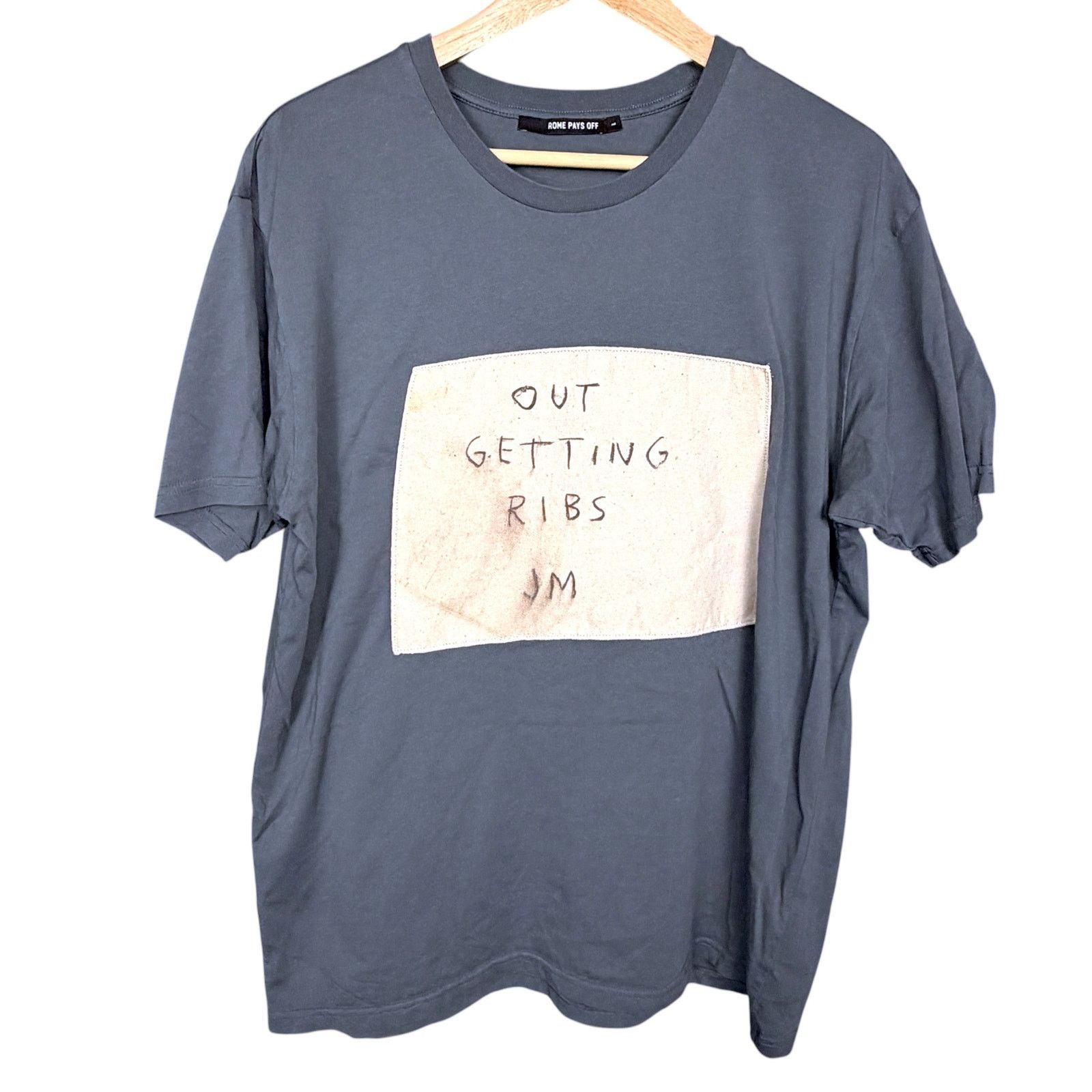 Other Rome Pays Off x Basquiat Men's L Out Getting Ribs T-Shirt Size US L / EU 52-54 / 3 - 7 Thumbnail