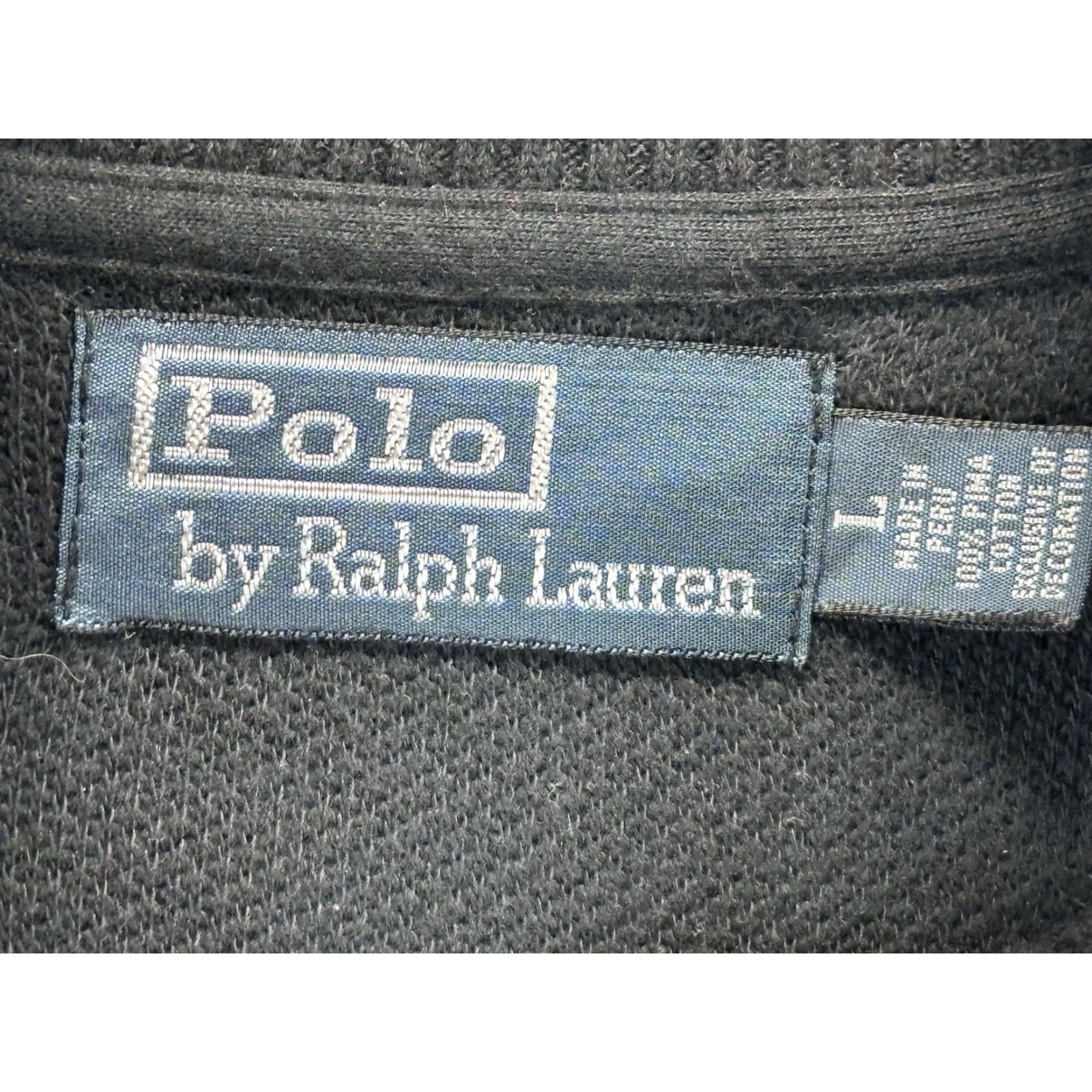 Ralph Lauren RALPH LAUREN Pima Cotton Pullover Sweater Large Black Elbow Patch 1/4 Zip Casual Mens Size US L / EU 52-54 / 3 - 6 Thumbnail