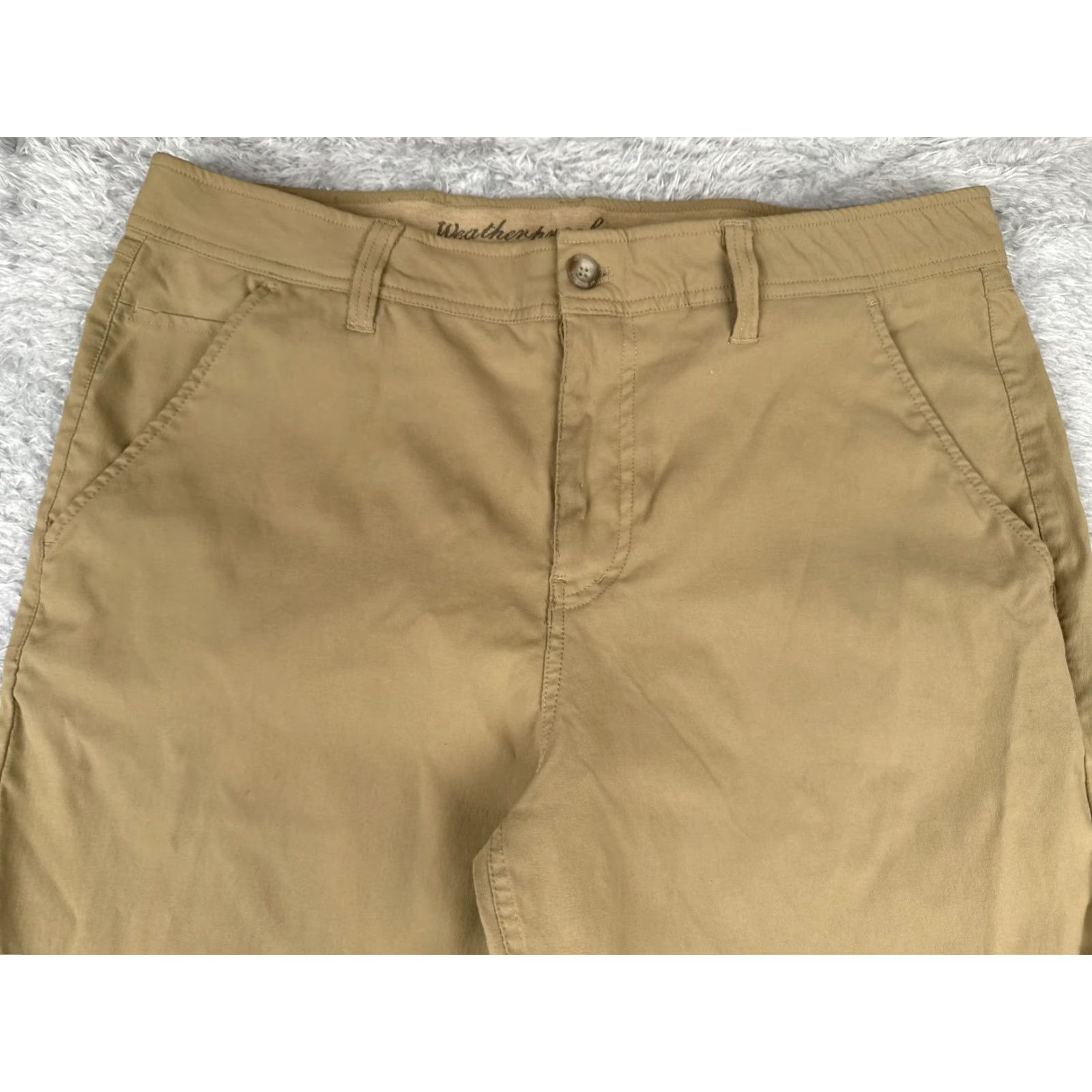 Weatherproof Weatherproof Pants Mens Regular Cargo Straight Beige 36x32 Nylon Blend Size 36 Inseam 32 Front Flat Pockets Cargo Pocket Workwear Outdoor Size US 36 / EU 52 - 4 Thumbnail