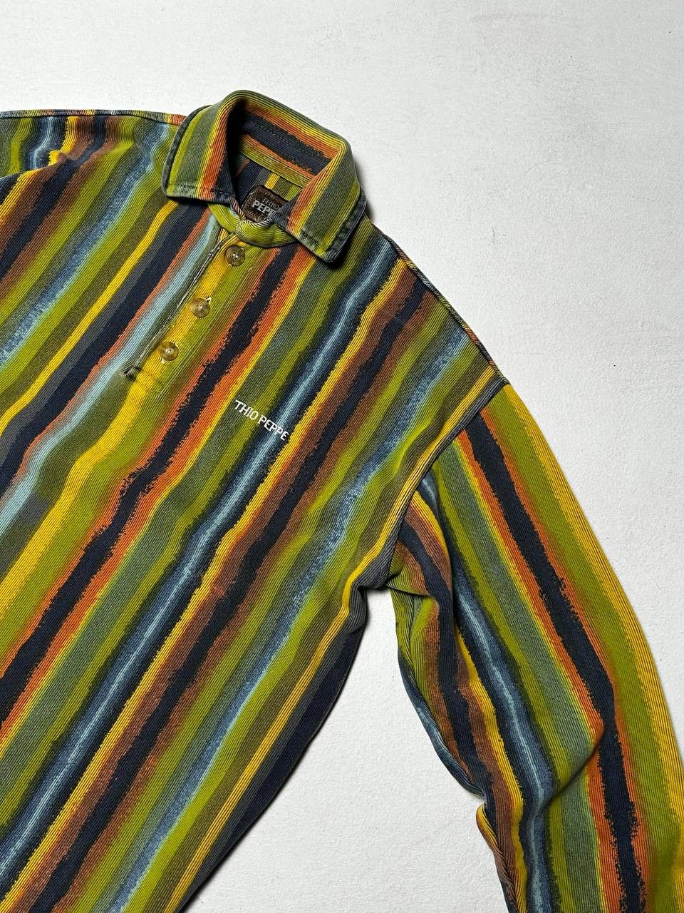 Coogi × Vintage Thio Peppe longsleeve ART 90s Size US XL / EU 56 / 4 - 4 Thumbnail