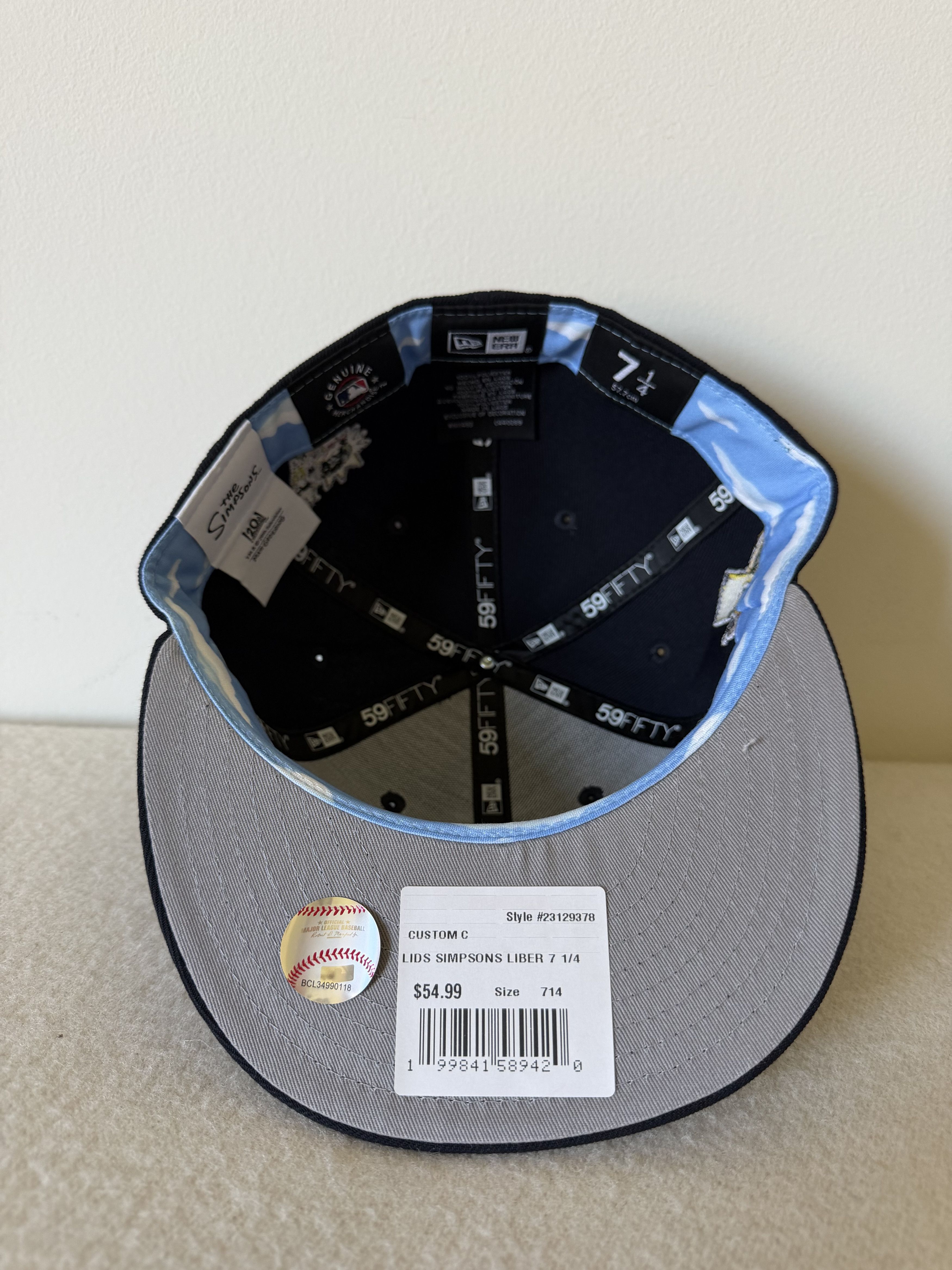 New Era 7 1/4 New Era New York Yankees Simpsons Bart 59FIFTY Hat Size ONE SIZE - 6 Thumbnail