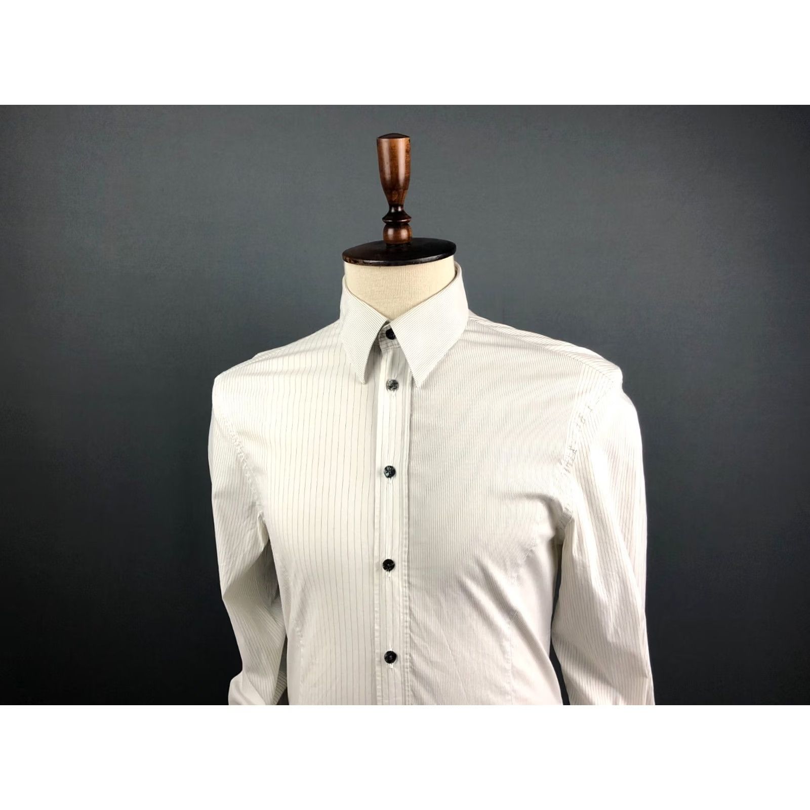 Roberto Cavalli Class Roberto Cavalli Shirt White Striped Cotton Men Size 16 Button-Up Collared Long Sleeve-Brand Shirt Men XS? Size US L / EU 52-54 / 3 - 4 Thumbnail