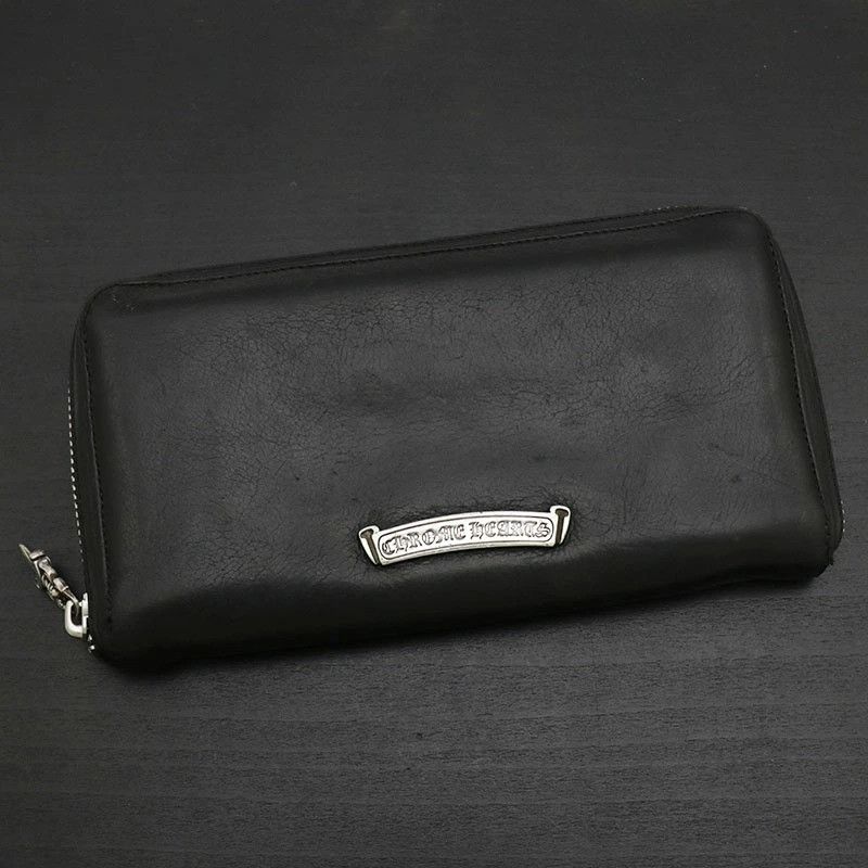 Chrome Hearts Chrome Hearts Coin Purse W/ Clip Chain Round Wallet
