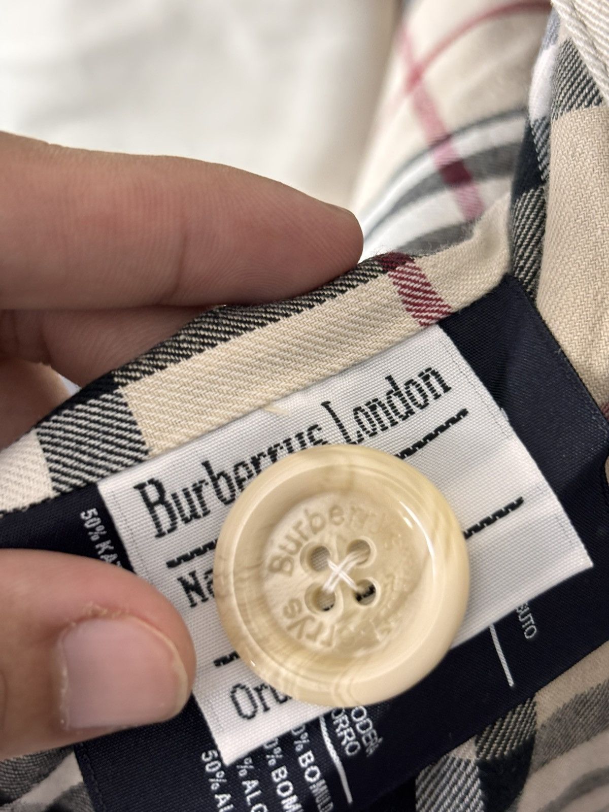 Burberry Burberry Double Breasted Jacket Beige Size L / US 10 / IT 46 - 5 Thumbnail