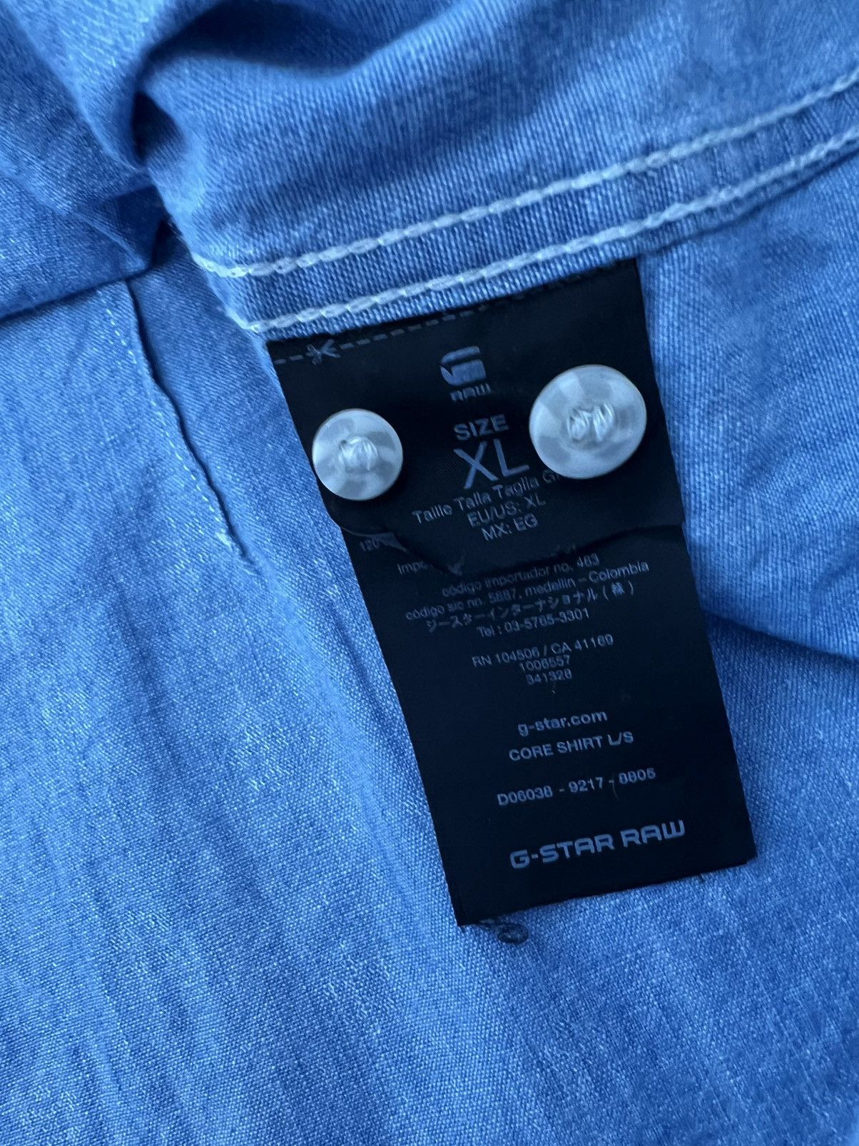 G-Star G star raw core shirt pattern button up Size US L / EU 52-54 / 3 - 4 Thumbnail