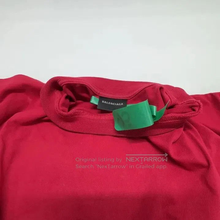 Balenciaga Balenciaga SS23 Red Logo Short Sleeve T. Size US XS / EU 42 / 0 - 3 Thumbnail