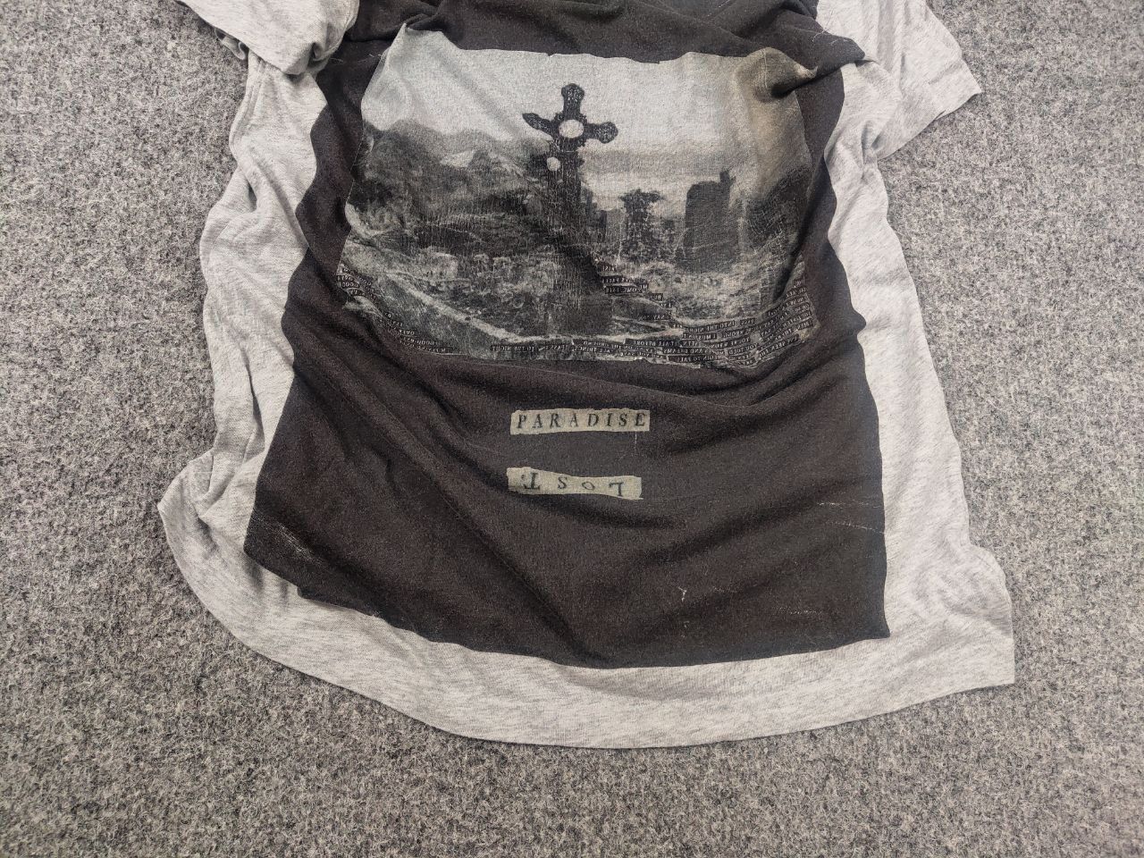 Allsaints Allsaints Spitalfields Vintage Art Skull Gray Logo T Shirt Size US S / EU 44-46 / 1 - 5 Thumbnail