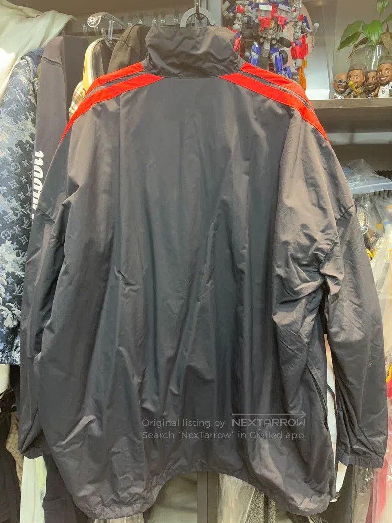 Balenciaga Balenciaga Buckle Red and Black Windbreaker Size US M / EU 48-50 / 2 - 2 Thumbnail