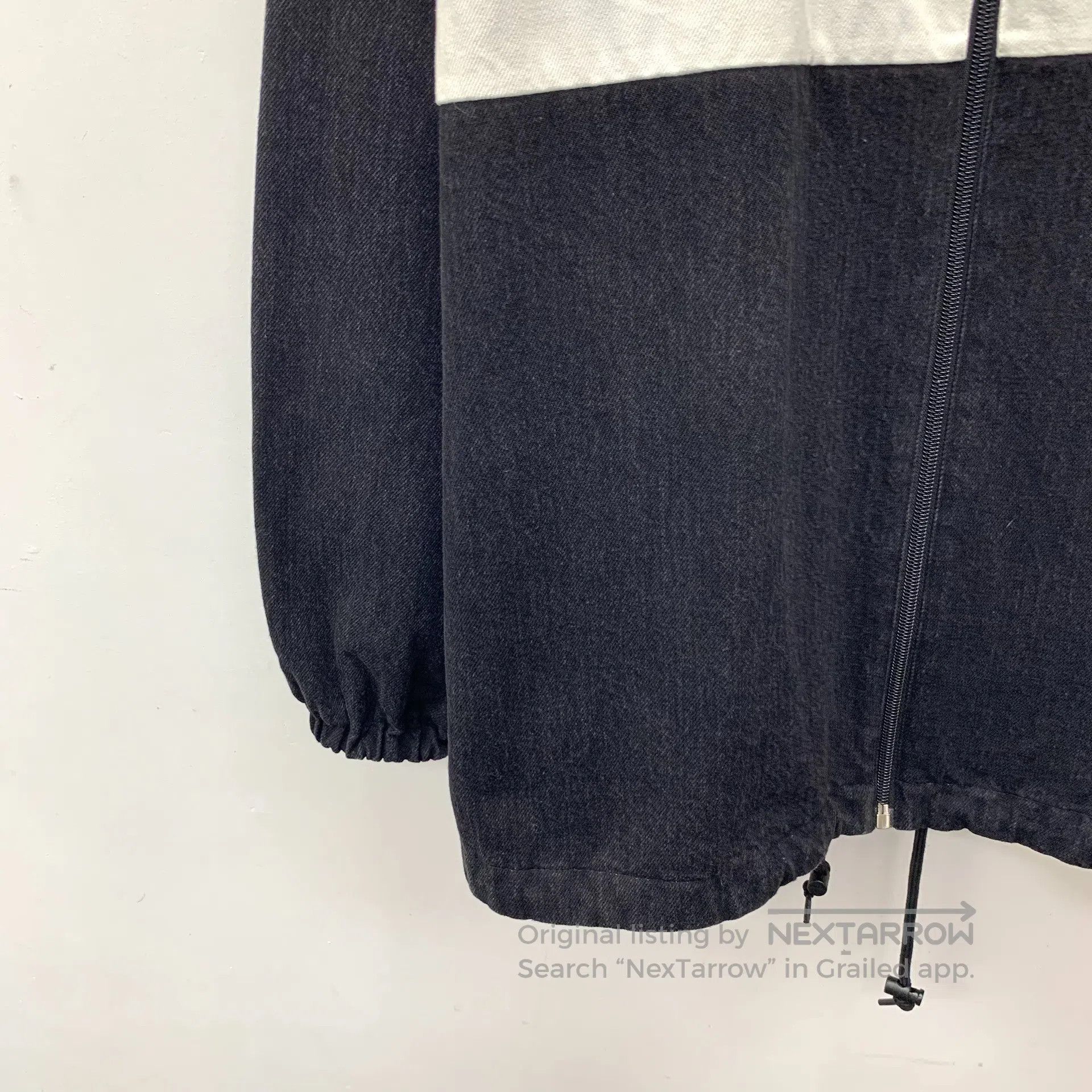 Balenciaga Balenciaga Black logo letter print stand collar zip-up lon Size XXS / US 00 / IT 34 - 4 Thumbnail