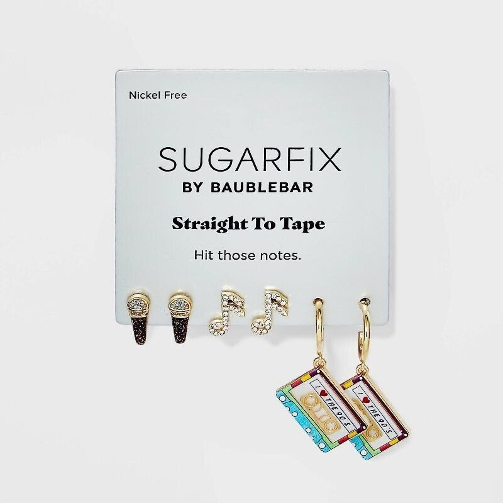 Other SUGARFIX by BaubleBar Straight To Tape Earring Set Gold Size ONE SIZE - 1 Thumbnail